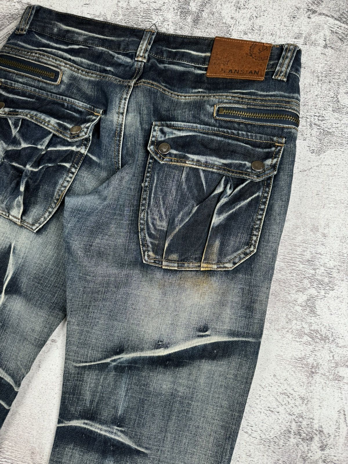 Japanese Brand Vintage Faded Distressed Y2K Rap Jeansia Jeans Pants Bottoms Size US 32 / EU 48 - 7 Thumbnail