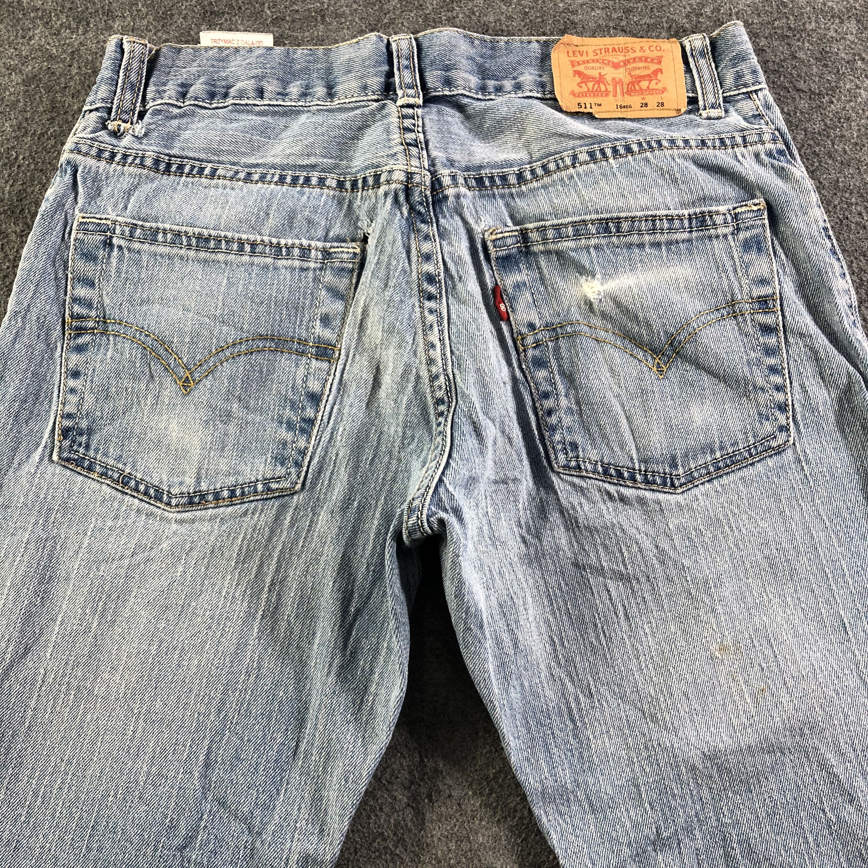 Levi's Vintage Blue Wash Levis 511 Jeans-J3104 Size US 30 / EU 46 - 4 Thumbnail