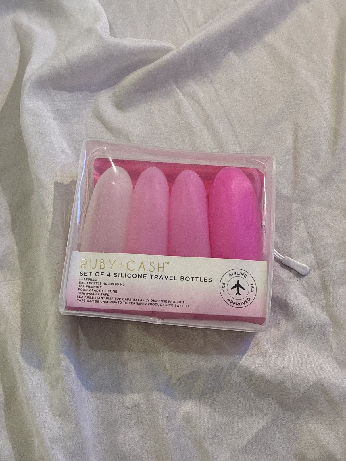 Other Ruby+Cash Set of 4 Pack Silicone Travel Toiletry Bottle Set Size ONE SIZE - 2 Thumbnail