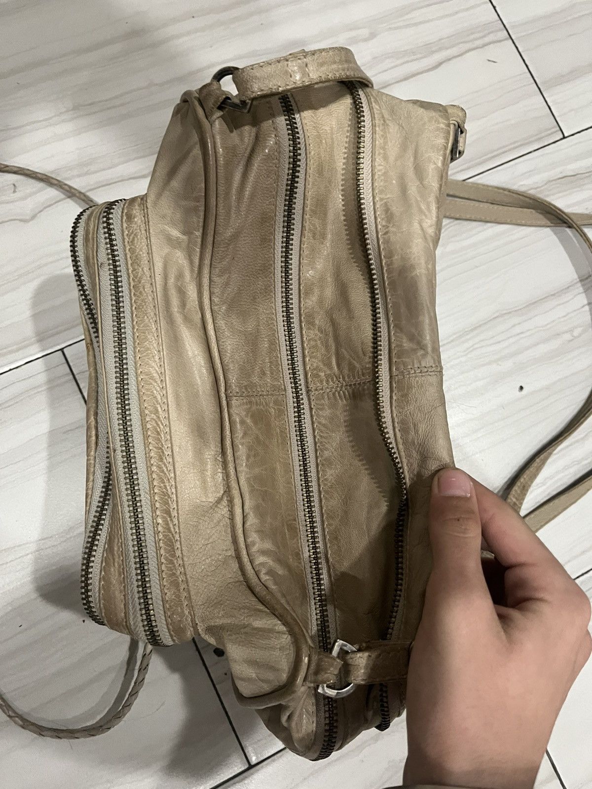 Allsaints AW 2007 Allsaints white leather bag Size ONE SIZE - 3 Thumbnail