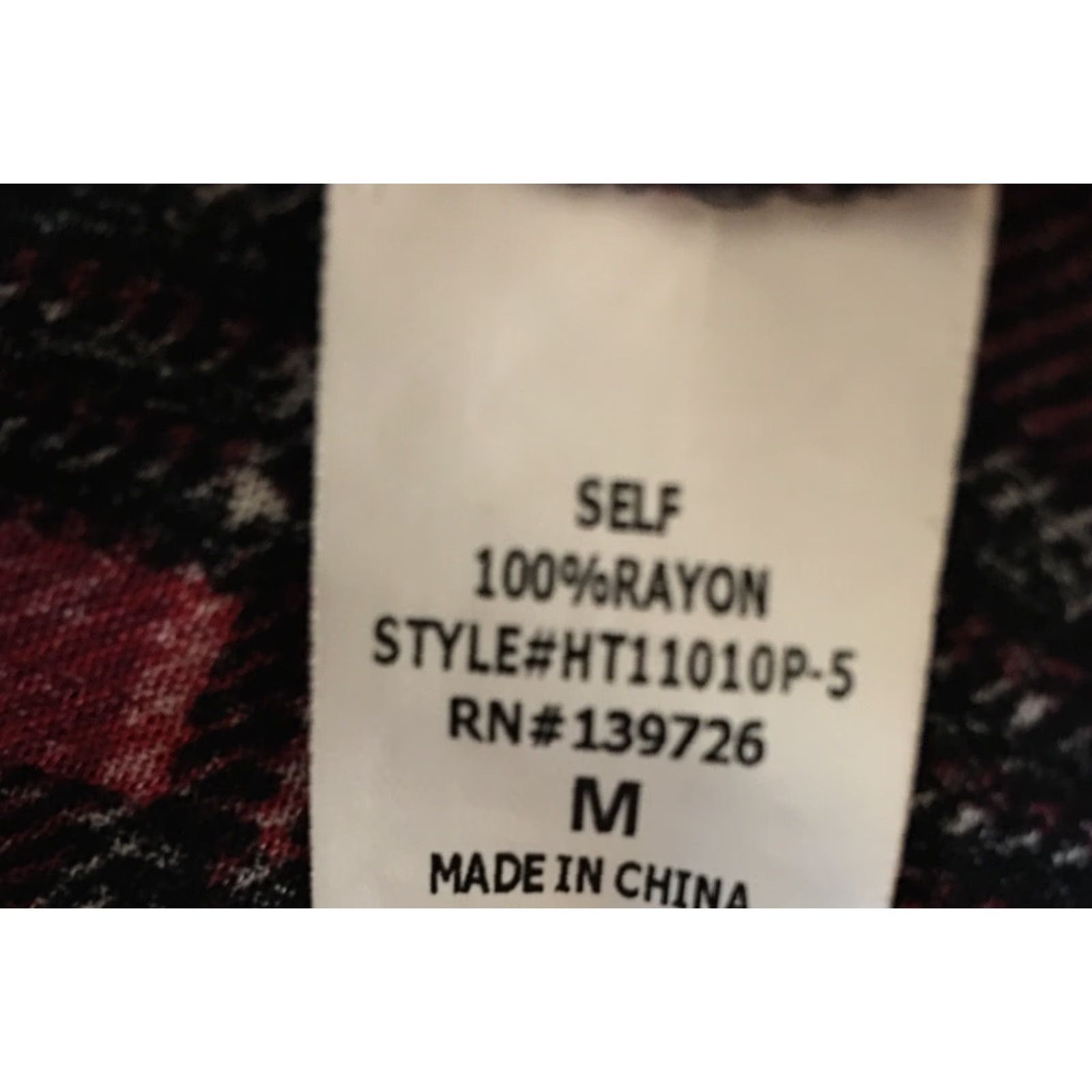 Vintage Peyton B Neck Shirt Womens Long Sleeve Plaid Check Casual Top M Red/Black Plaid V-Neck Button Mens Womens Girls? Size M / US 6-8 / IT 42-44 - 5 Thumbnail
