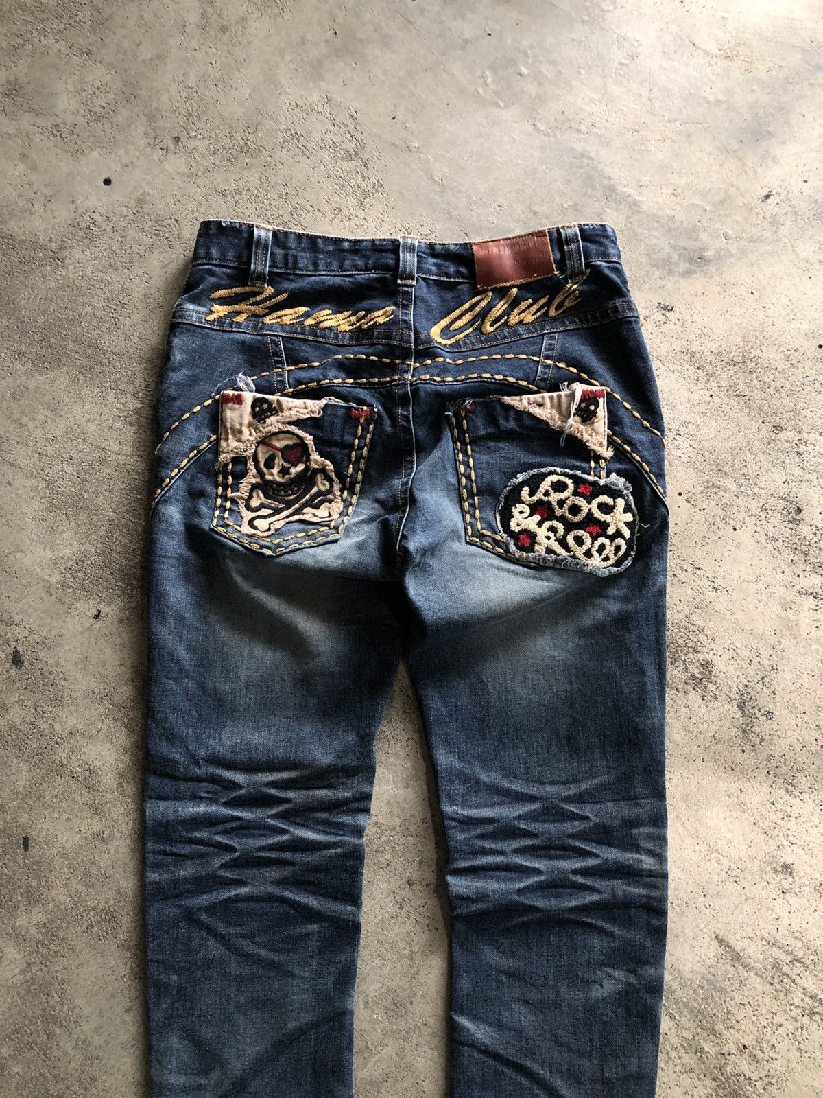 If Six Was Nine × Japanese Brand JAPANESE STYLE HAMO SKULL ROCK & ROLL JEANS Size US 30 / EU 46 - 2 Thumbnail
