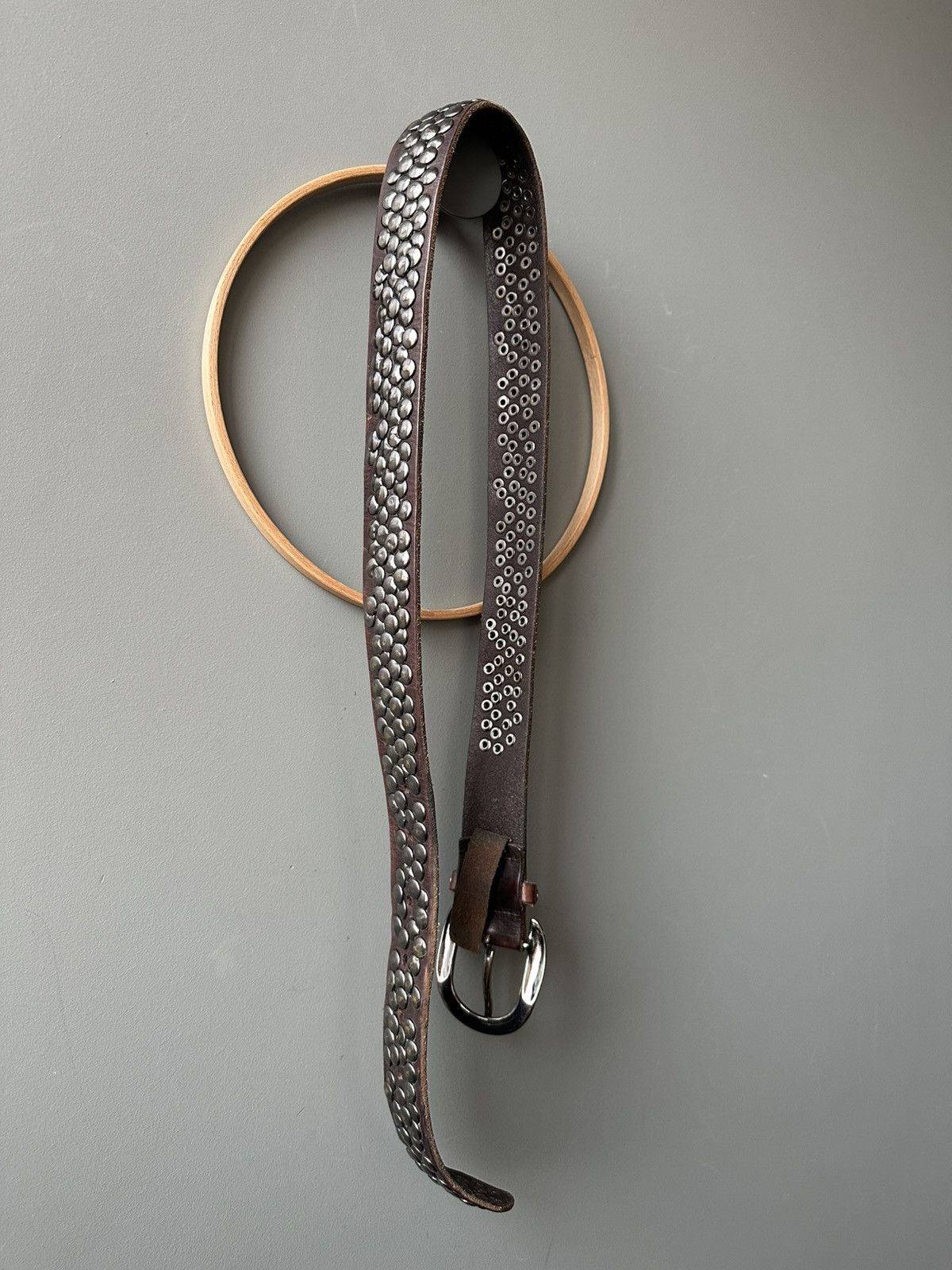 LIEBESKIND BERLIN Liebeskind Berlin Studded Leather Belt Size ONE SIZE - 5 Thumbnail