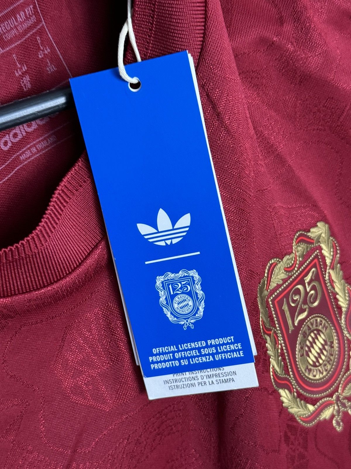 Adidas New Bayern Munchen Anniversary 125 Musiala Football Jersey Size L / US 10 / IT 46 - 12 Thumbnail