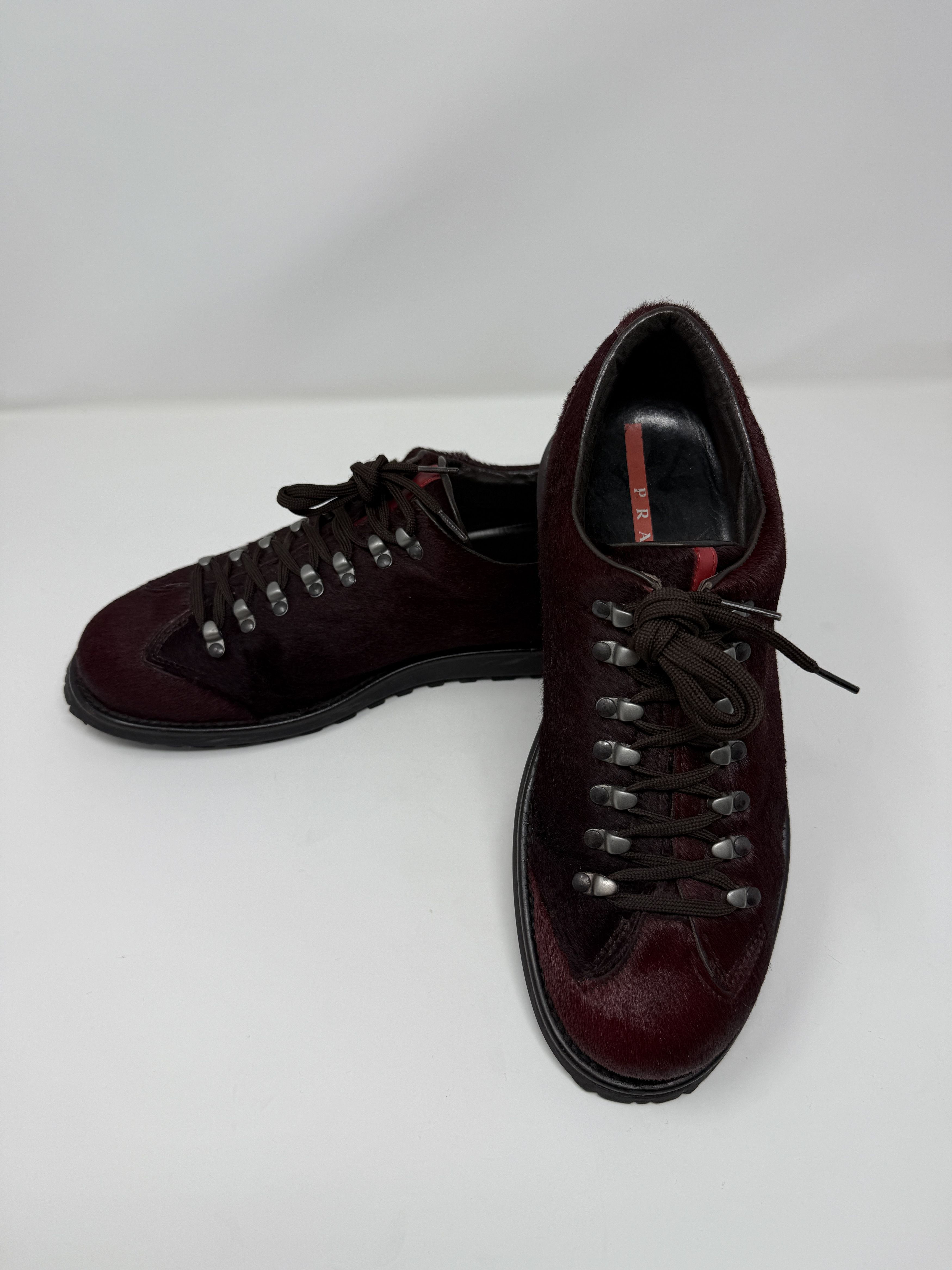 Prada Prada Linea Rossa Vintage Pony Hair Sport Boot Rich Burgundy Size US 9.5 / EU 42-43 - 5 Thumbnail