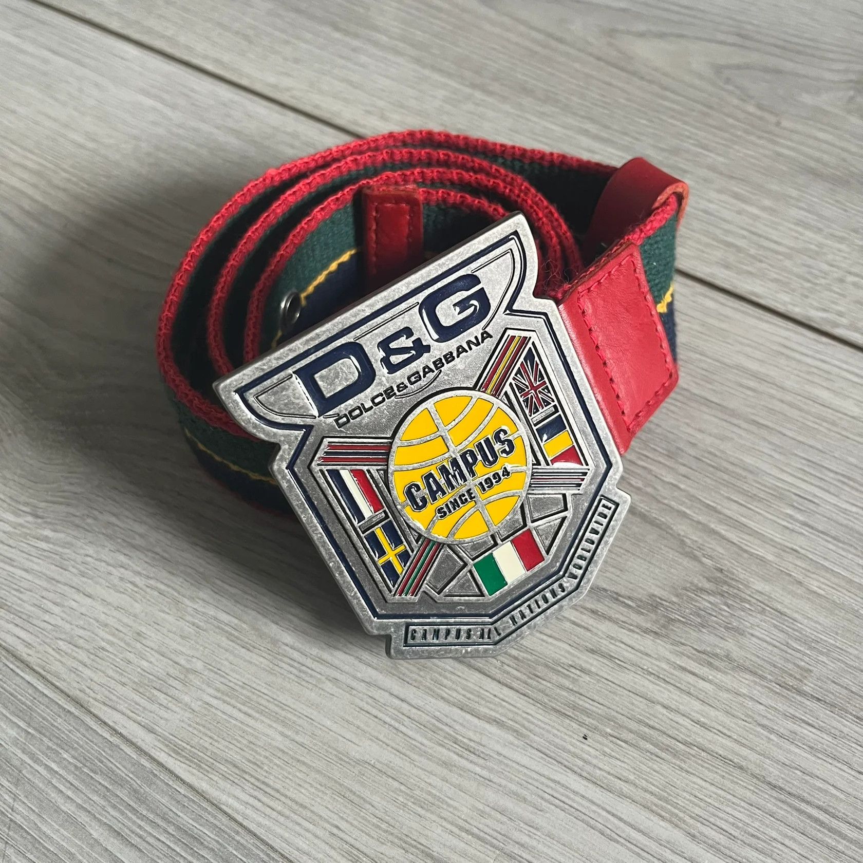 Dolce & Gabbana Dolce & Gabbana "Campus Since 1994" Material Belt Size ONE SIZE - 1 Thumbnail