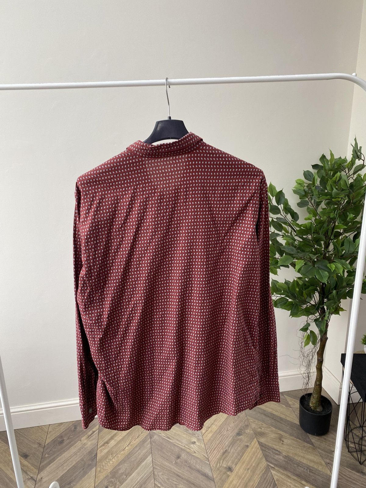 Designer × Hermes × Vintage Vintage Hermes Penguin Imprinted Fitted Cotton shirt Size US L / EU 52-54 / 3 - 11 Thumbnail