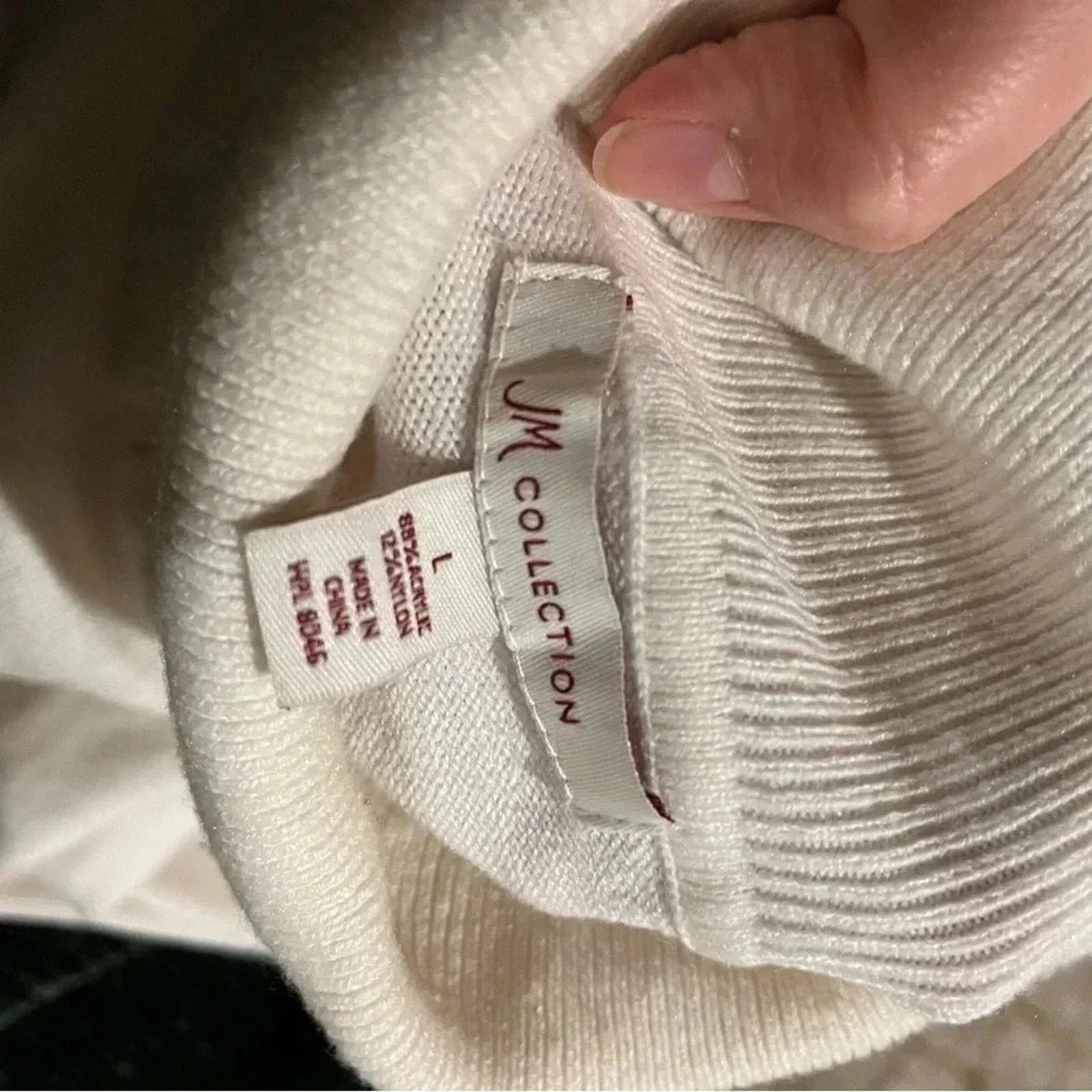 JM Collection JM Collection Acrylic Blend Turtleneck Sweater Sz L Size L / US 10 / IT 46 - 6 Thumbnail