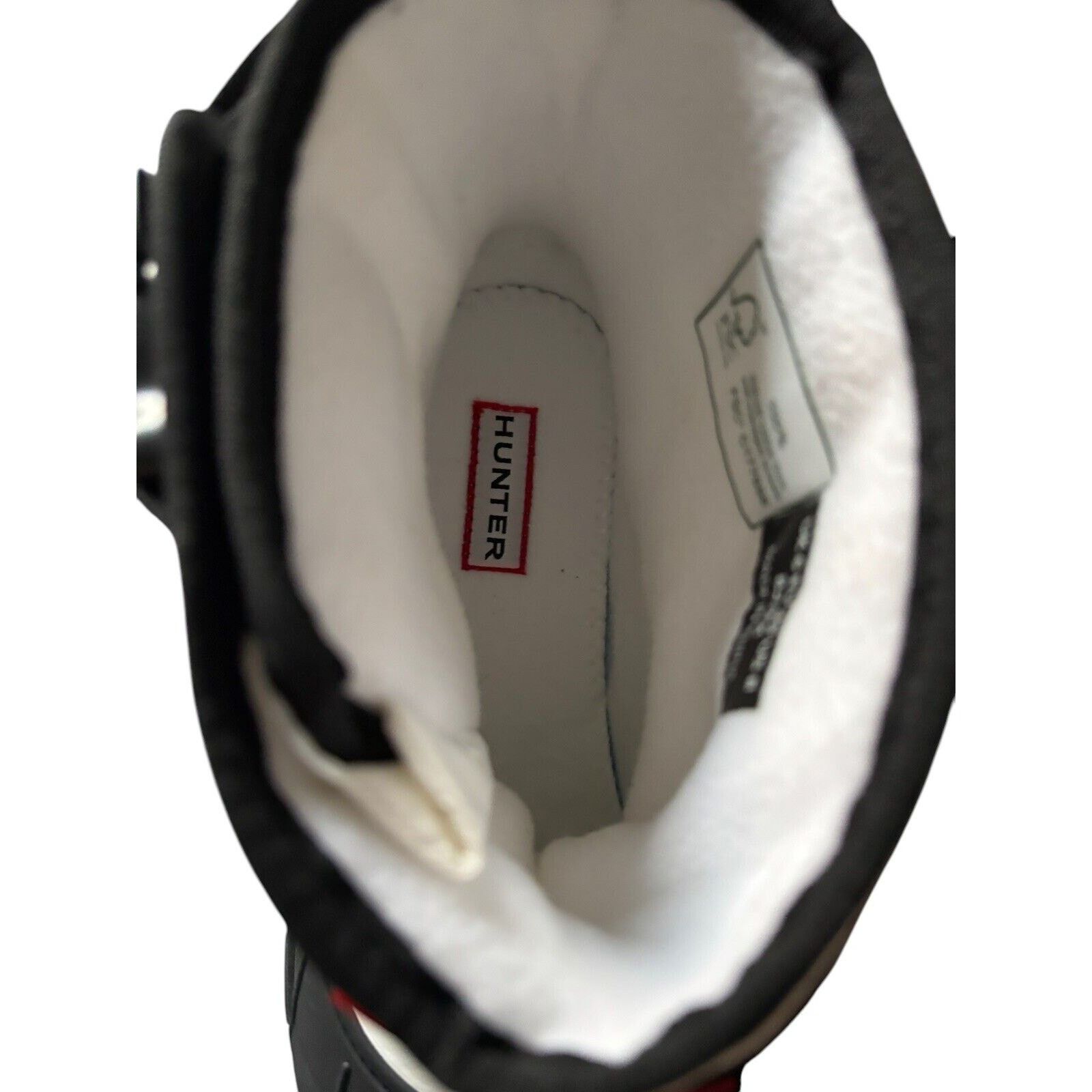 Hunter Hunter Boots Short Buckle Snow Buckle Ankle Black White Sz 8 Size US 8 / IT 38 - 8 Thumbnail