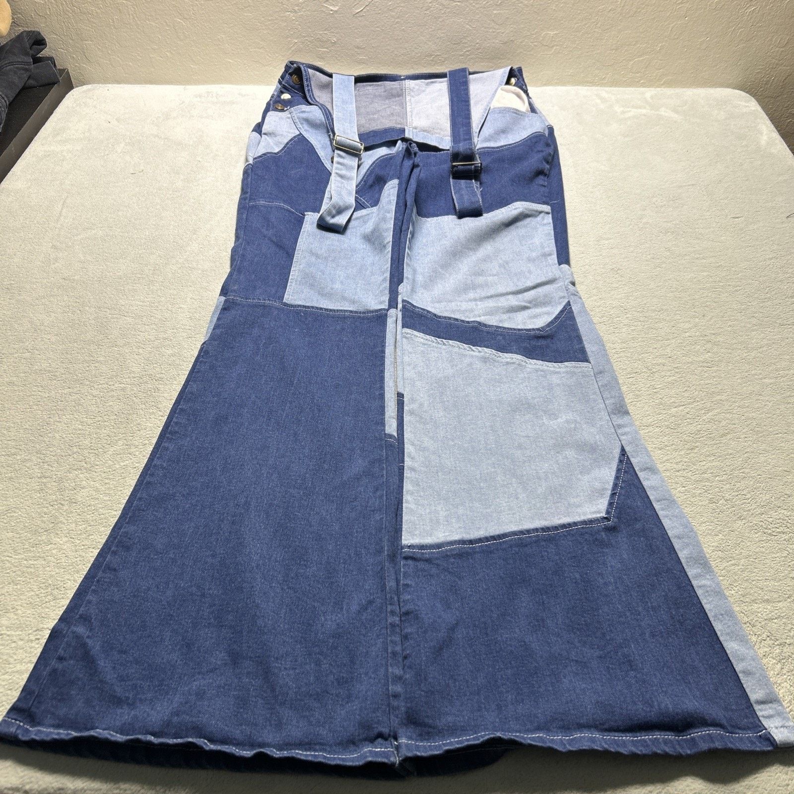 JNCO Patchwork Colorblock Overalls Womens 13 32x33 Beyond Baggy Size 32" / US 10 / IT 46 - 1 Thumbnail
