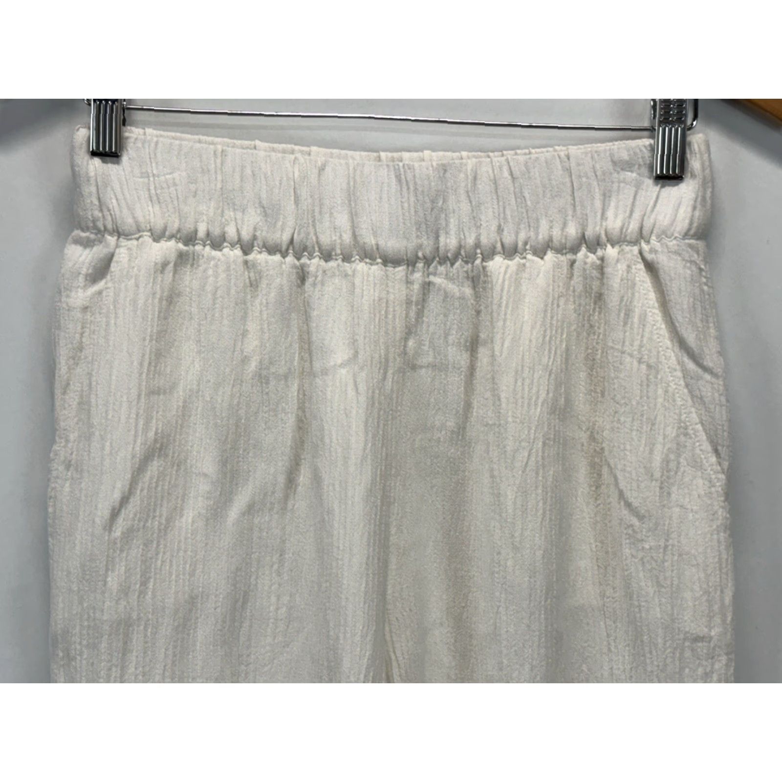 Soft Surroundings VINTAGE Soft Surroundings Oceo Gauze Pants XS Ivory Beach Coastal Pull On Women Pants Size 26" / US 2 / IT 38 - 2 Thumbnail