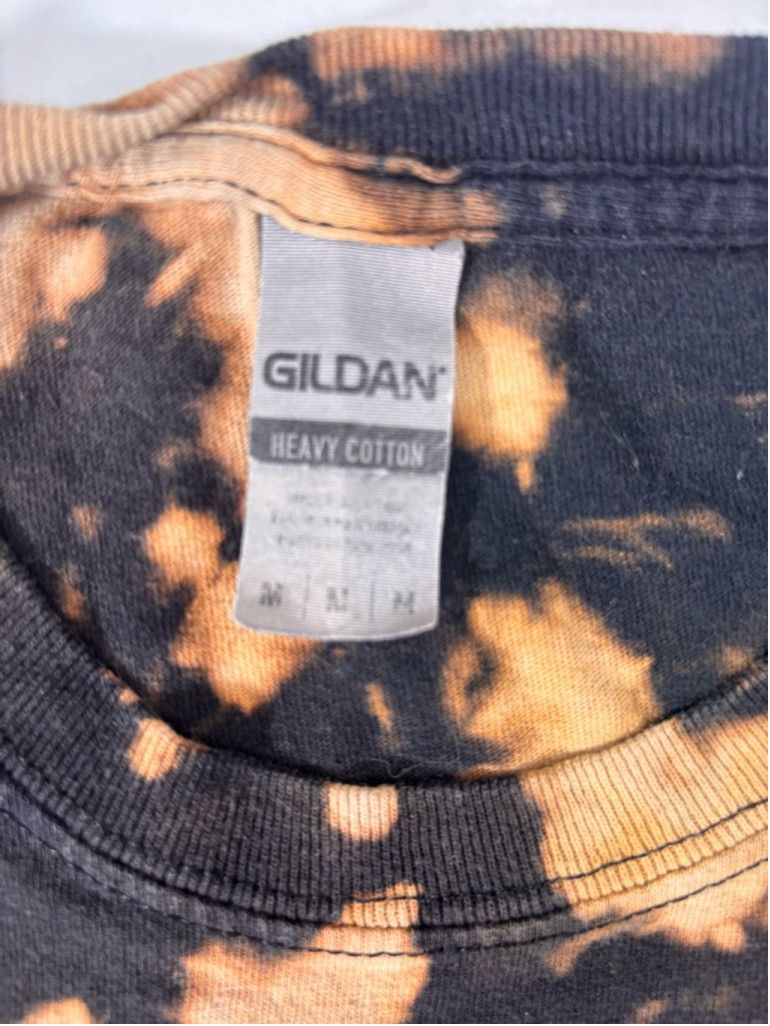 Gildan Men's Gildan T-shirt Size M Black and Orange Tie Dye Size US M / EU 48-50 / 2 - 7 Thumbnail
