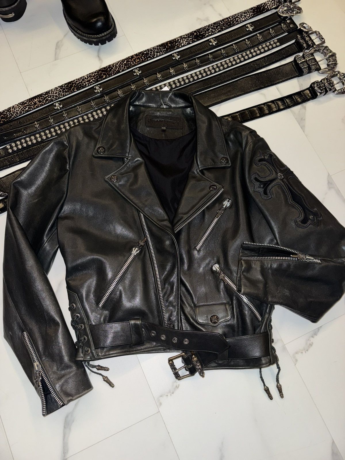 Chrome Hearts Chrome Hearts OG 90s Leather Jacket Size US M / EU 48-50 / 2 - 1 Thumbnail