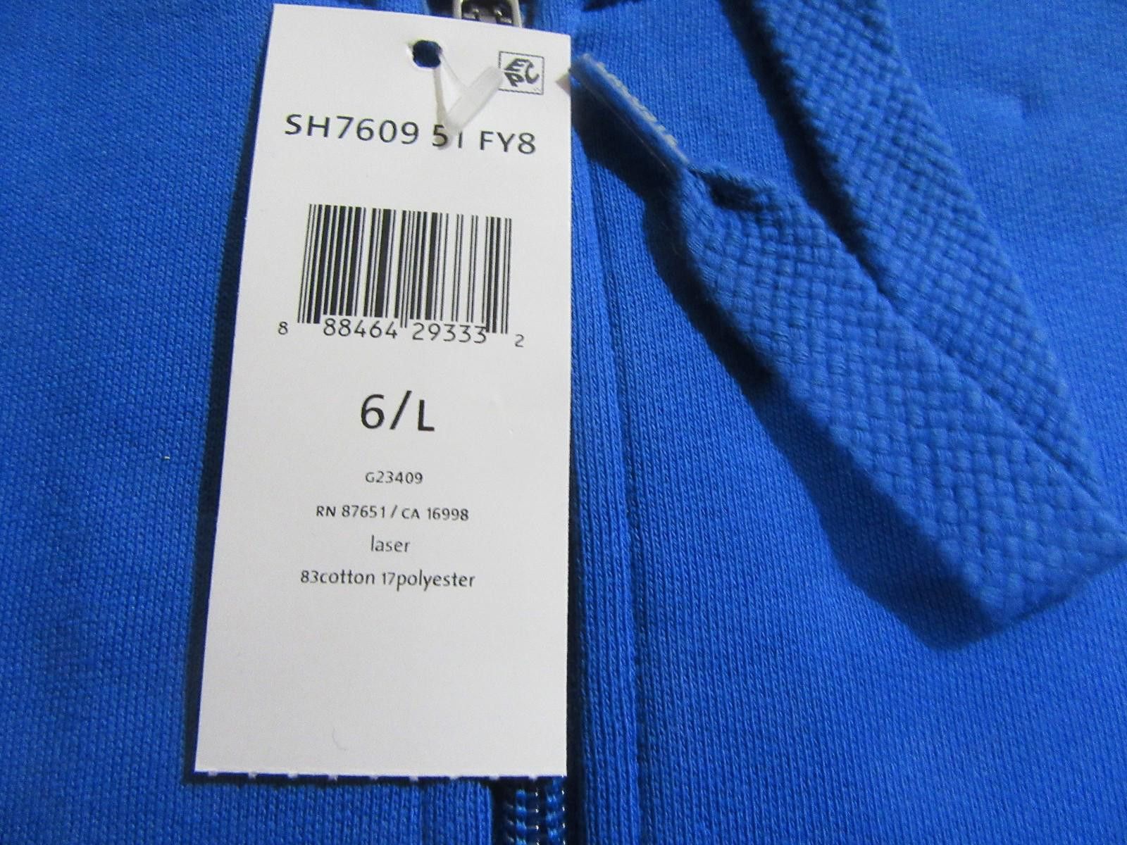 Lacoste Lacoste Mens Full Zip Hoodie Blue Size 6 / L Large NWT Size US L / EU 52-54 / 3 - 3 Thumbnail