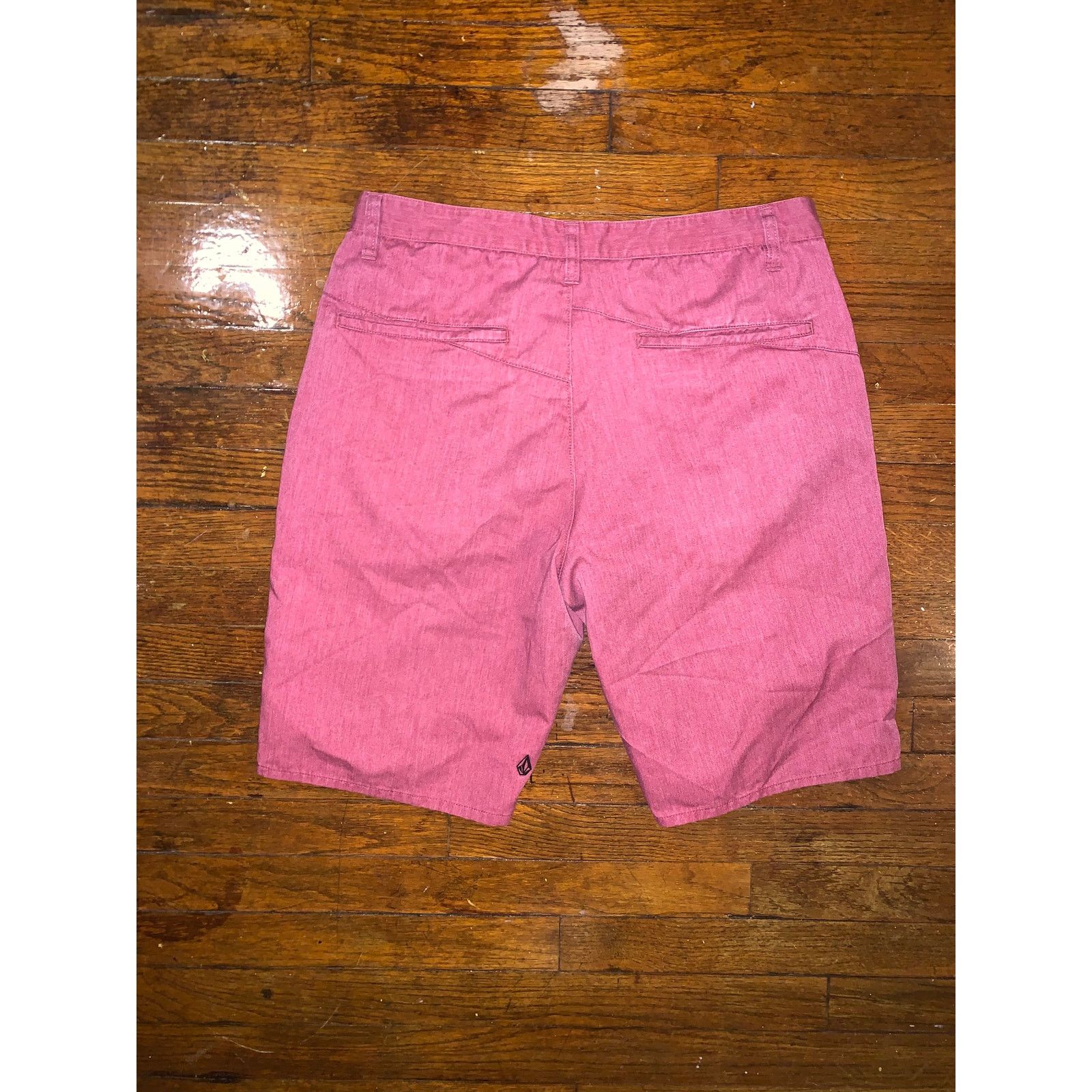 Volcom Volcom Men's Size 34 Chino Shorts Red Pink Flat Front Size US 34 / EU 50 - 9 Thumbnail