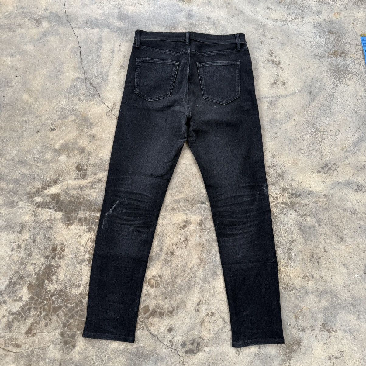 Japanese Brand Vintage Japanese skinny black jean denim pants Size US 33 - 2 Thumbnail