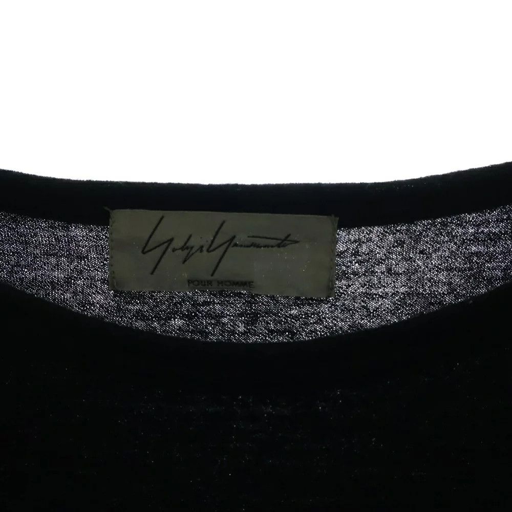 Yohji Yamamoto Yohji Yamamoto POUR HOMME // 17AW Wool Jersey Logo Knit Top Size US L / EU 52-54 / 3 - 7 Thumbnail