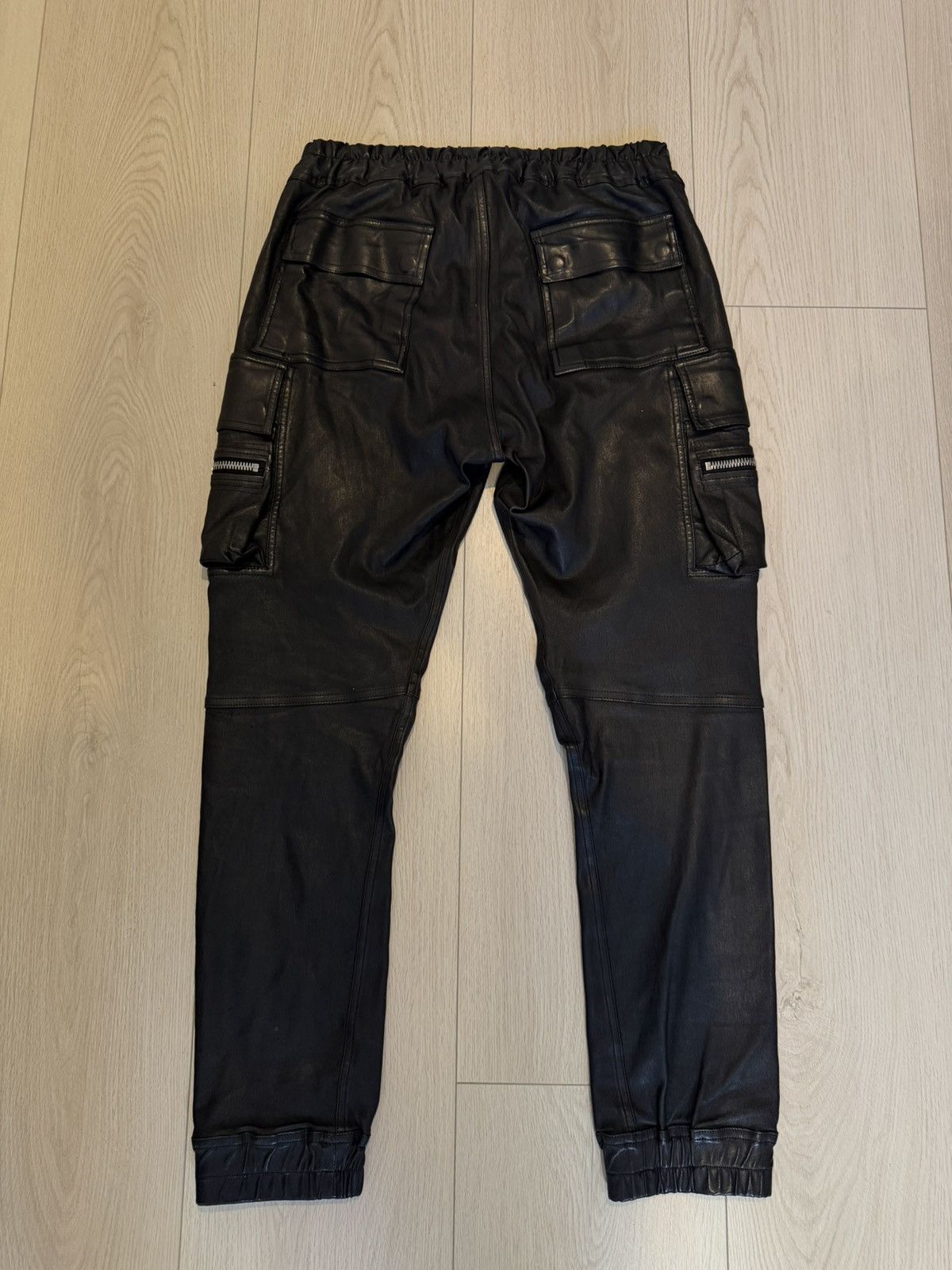 Rick Owens Rick Owens EDFU 2023 Leather Mastodon Joggers Size US 30 / EU 46 - 11 Thumbnail