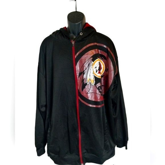 Majestic NFL Men"s Zip Up Hoodie Washington Redskins Football Size US XXL / EU 58 / 5 - 1 Thumbnail