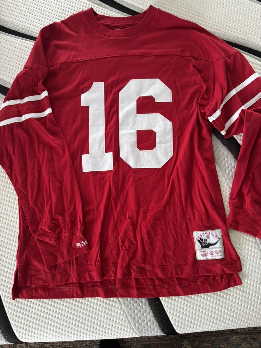 Mitchell & Ness JOE MONTANA MITCHELL & NESS LONG SLEEVE SHIRT/JERSEY Size US XL / EU 56 / 4 - 1 Thumbnail