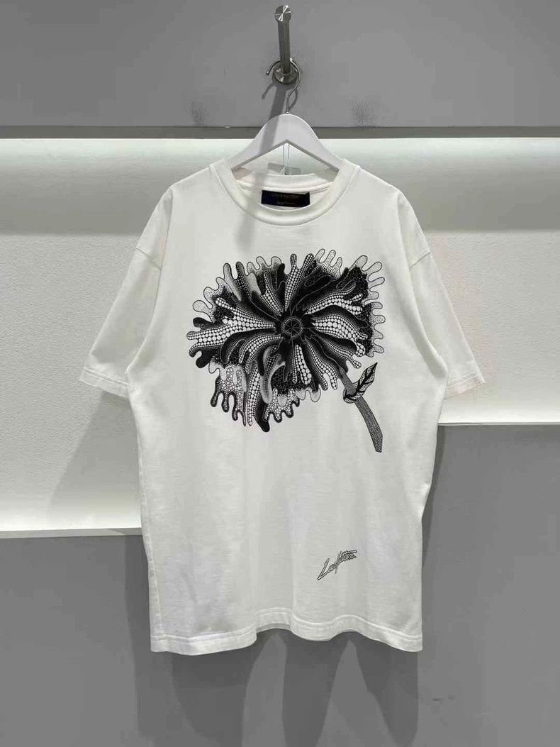 Louis Vuitton Louis Vuitton White Yayoi Kusama Short Sleeve 2501-Nextarro Size US M / EU 48-50 / 2 - 1 Thumbnail