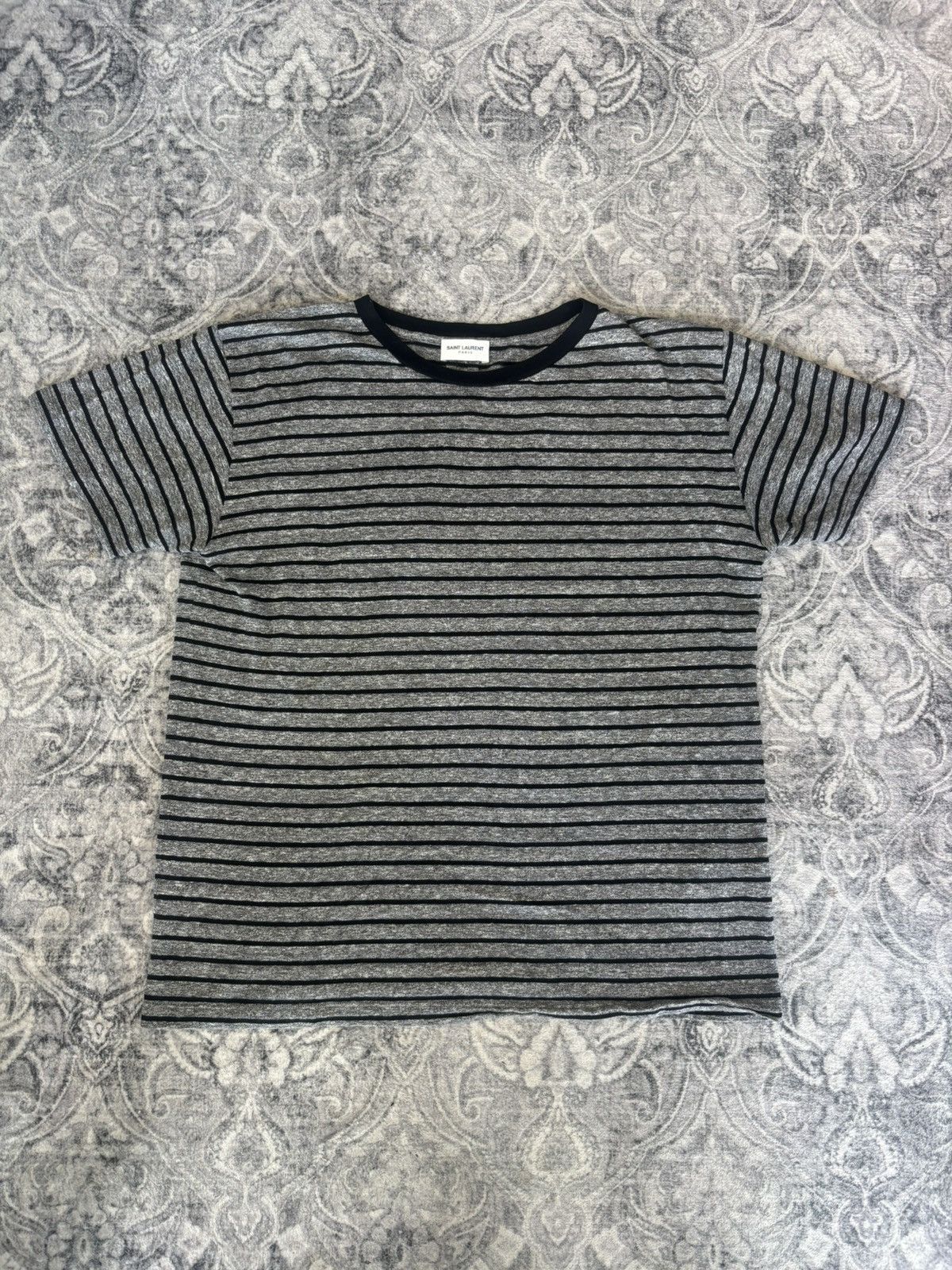 Hedi Slimane × Saint Laurent Paris Hedi Era 2015 Striped T-Shirt