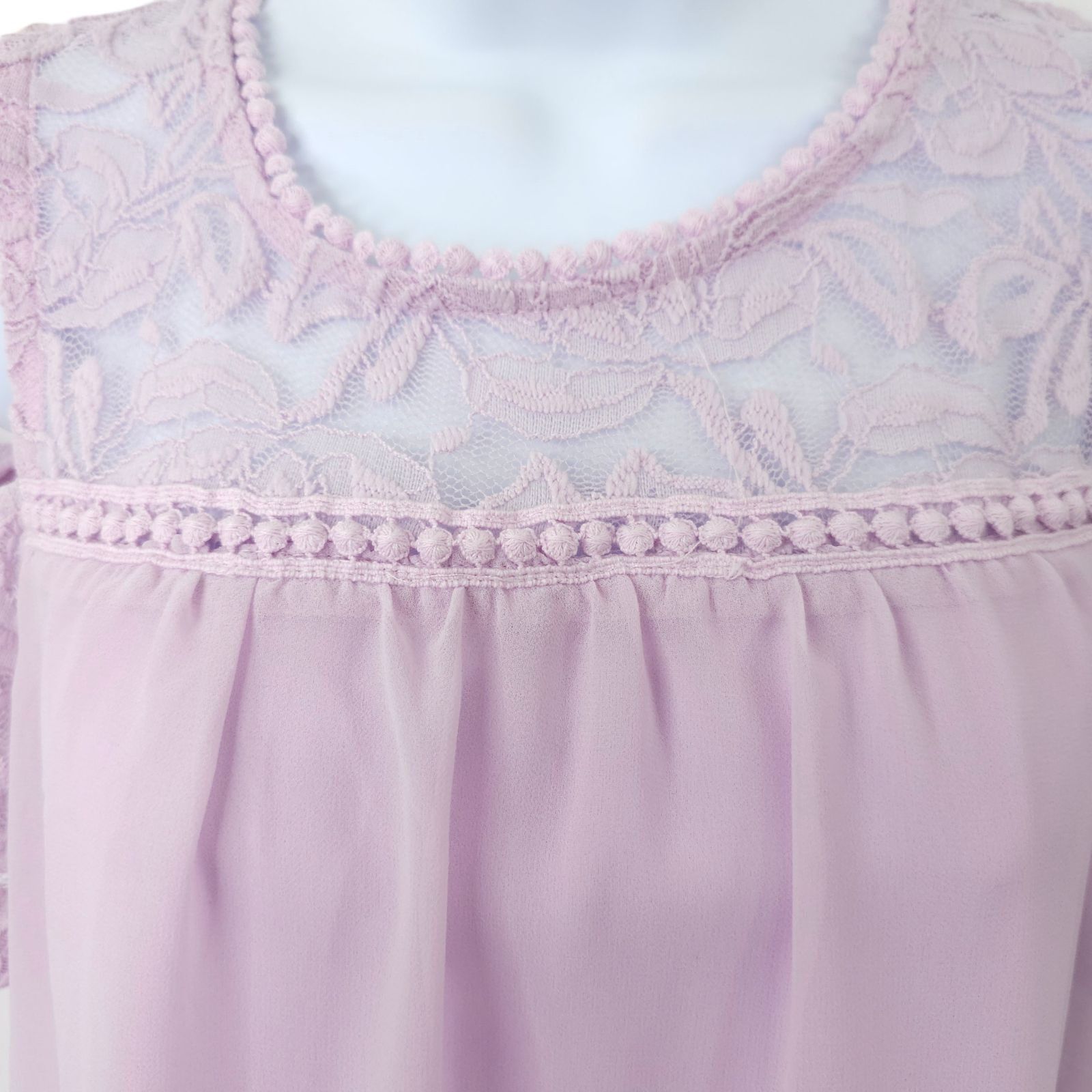 Other As U Wish Shift Dress S Lace Cold Shoulder Cottagecore Roman Size S / US 4 / IT 40 - 15 Thumbnail