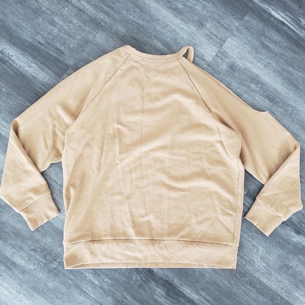 Designer Nude Vinyl Icons Slit Detailed Sweatshirt Size M / US 6-8 / IT 42-44 - 2 Thumbnail