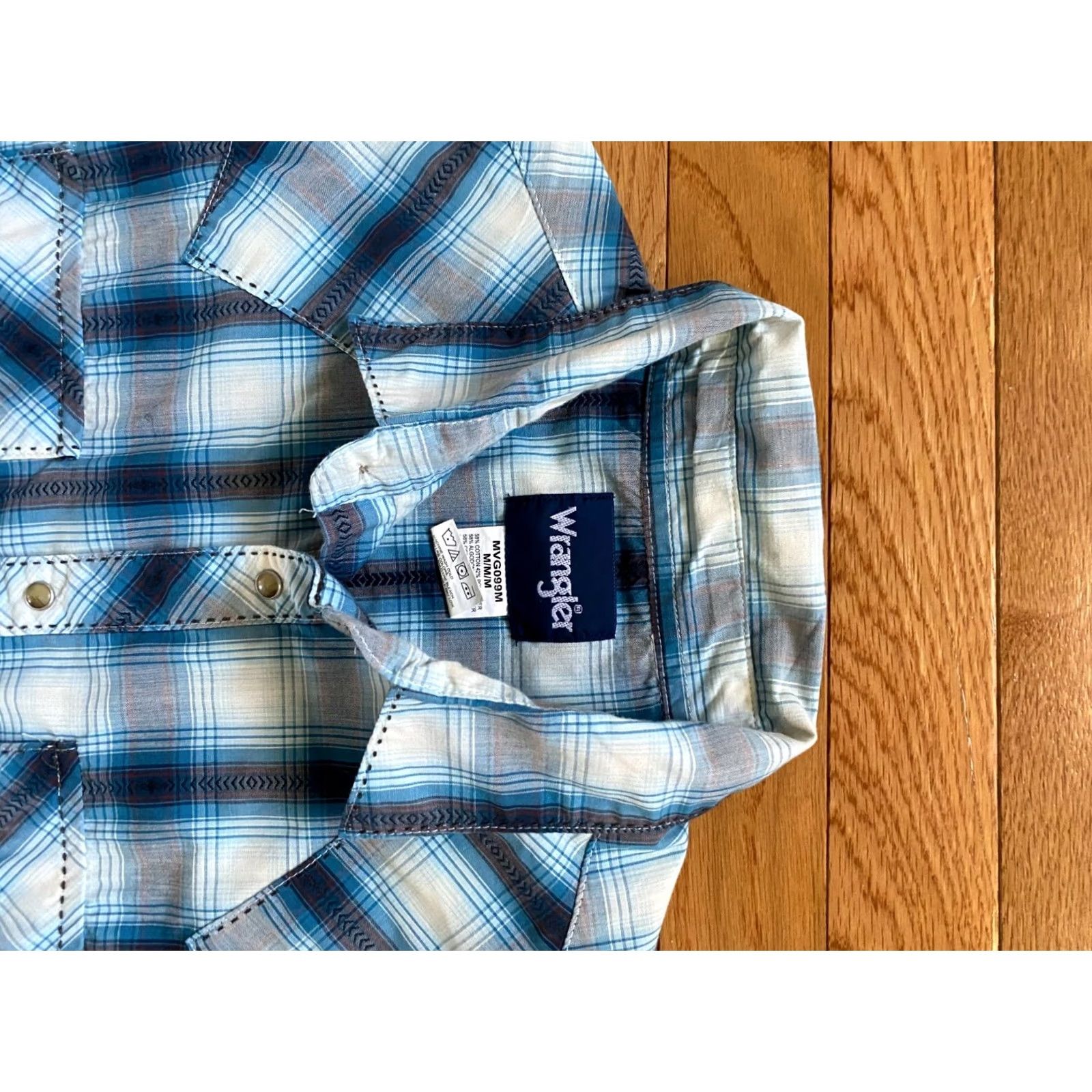 Wrangler Wrangler Wrancher Men's Western Pearl Snap Plaid Long Sleeve Shirt Sz Medium Size US M / EU 48-50 / 2 - 3 Thumbnail