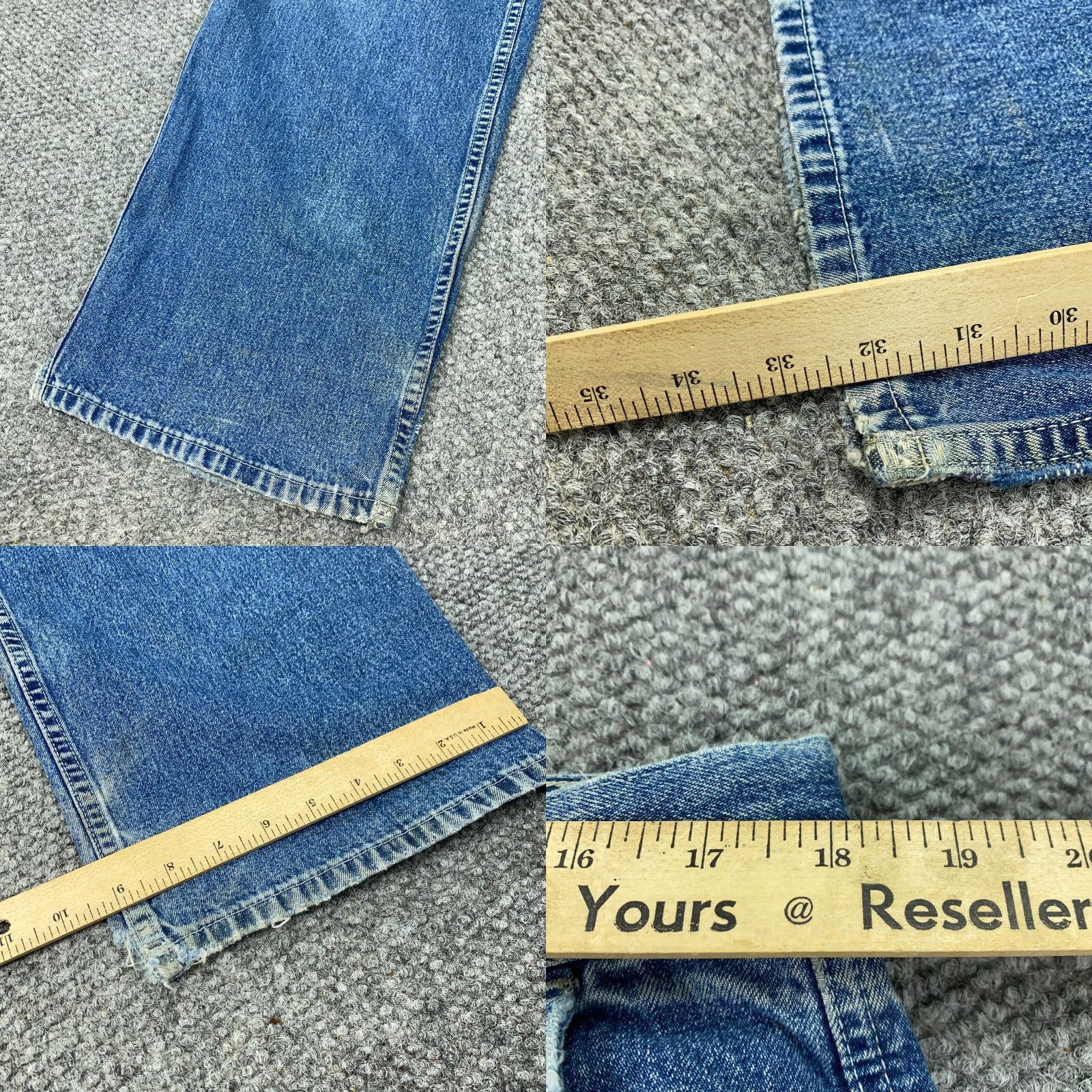 Vintage VINTAGE Mecca Cargo Jeans Mens Size 38 Straight Fit Denim Distressed 90s Grunge Baggy Skater Size US 36 / EU 52 - 8 Thumbnail