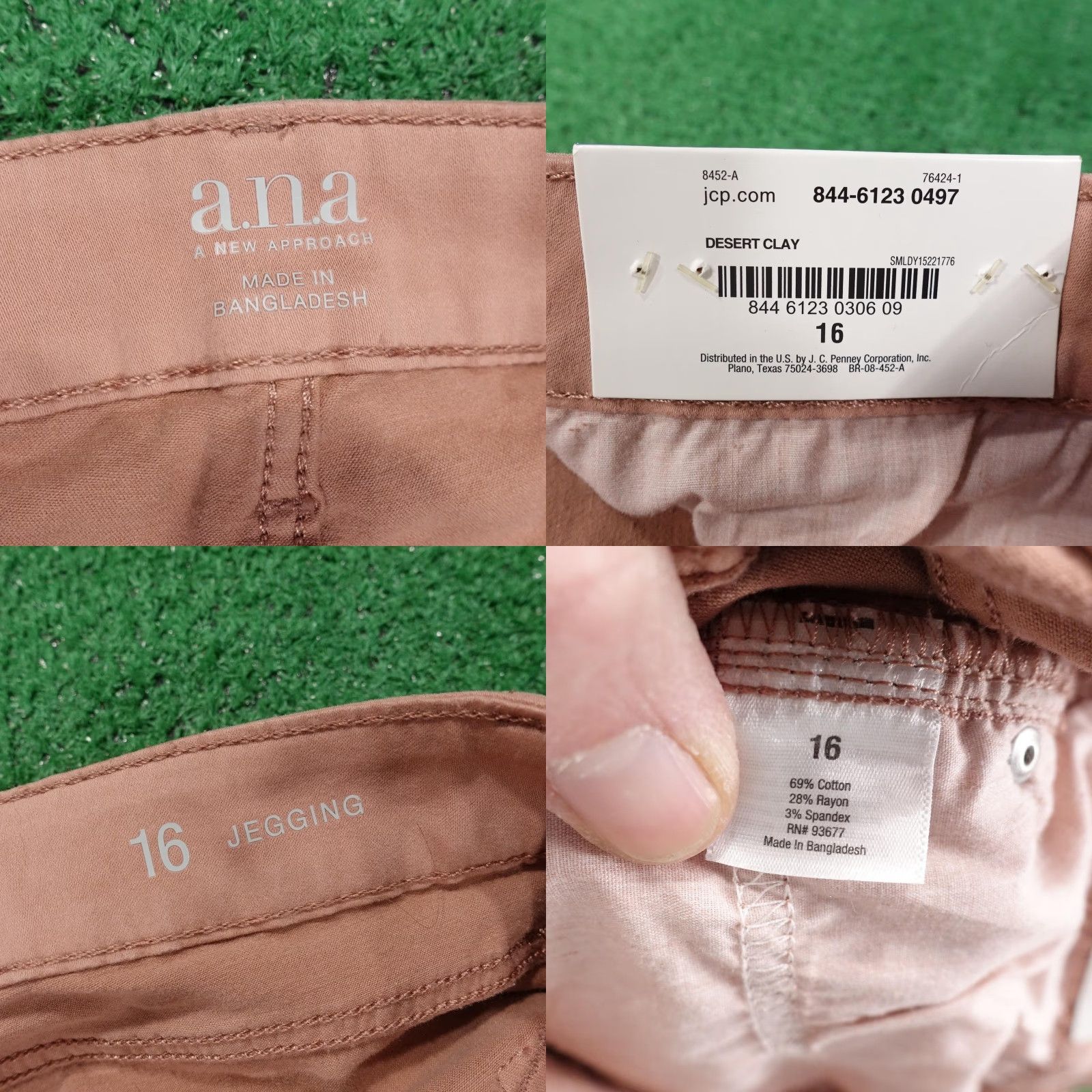 Pinko A.n.a A New Approach Jegging Pants 16 Pink Mid Rise Super Soft Stretch Womens Jeans Leggings Modern Casual Womens 16 Size 38" / US 16 / IT 52 - 8 Thumbnail