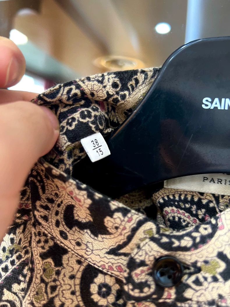 Yves Saint Laurent saint laurent size 38 15ss Paisley Cameo Shirt 2501-Nextarr Size US M / EU 48-50 / 2 - 4 Thumbnail