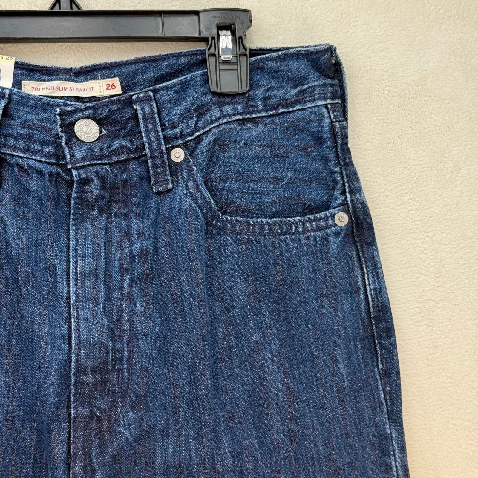 Levi's LEVI'S WELLTHREAD WOMEN'S 26X29 70'S HIGH RISE STRAIGHT FIT Size 26" / US 2 / IT 38 - 3 Thumbnail