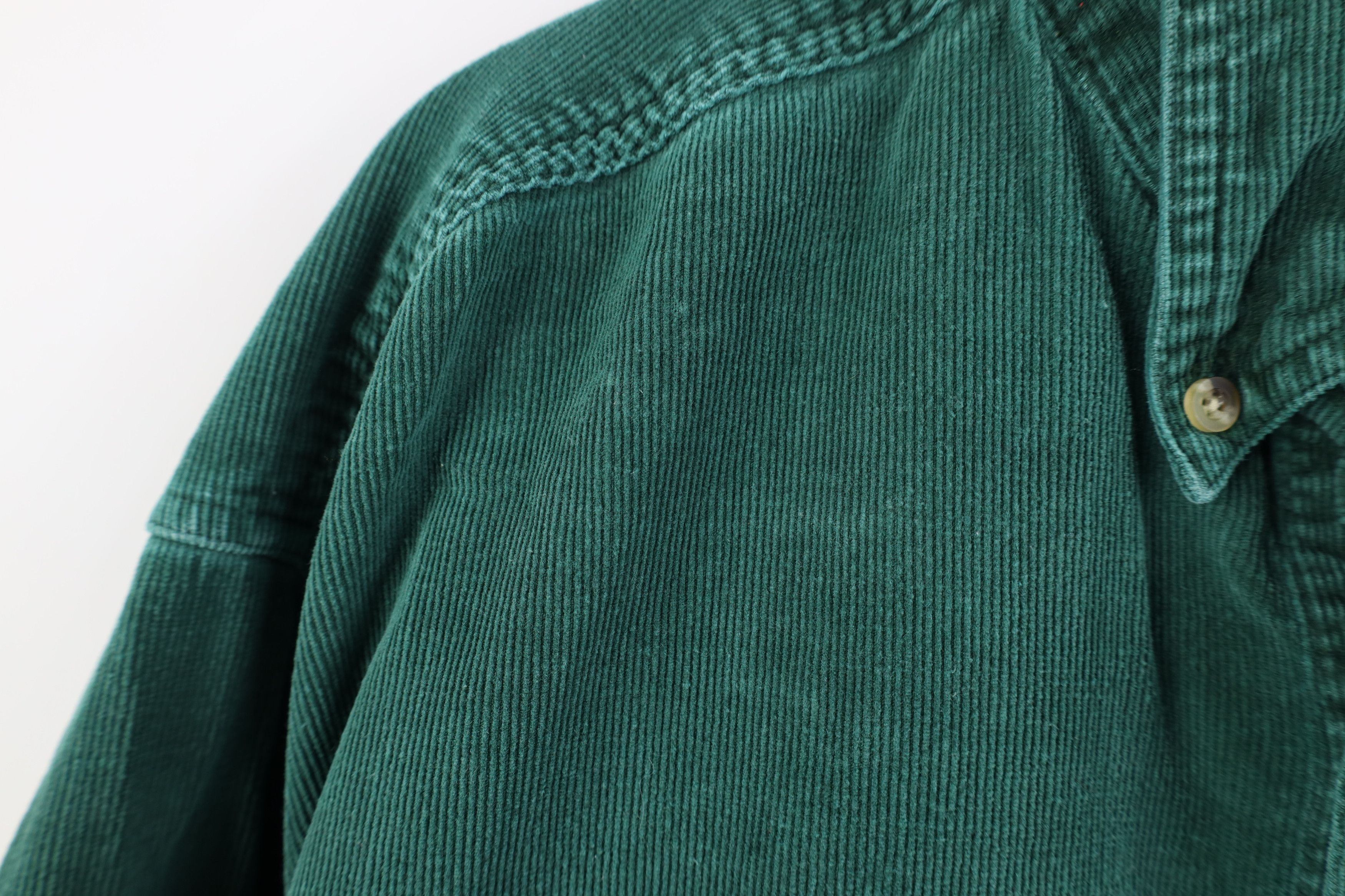 Vintage Vintage 90s Streetwear Corduroy Collared Button Down Shirt Size US L / EU 52-54 / 3 - 7 Thumbnail