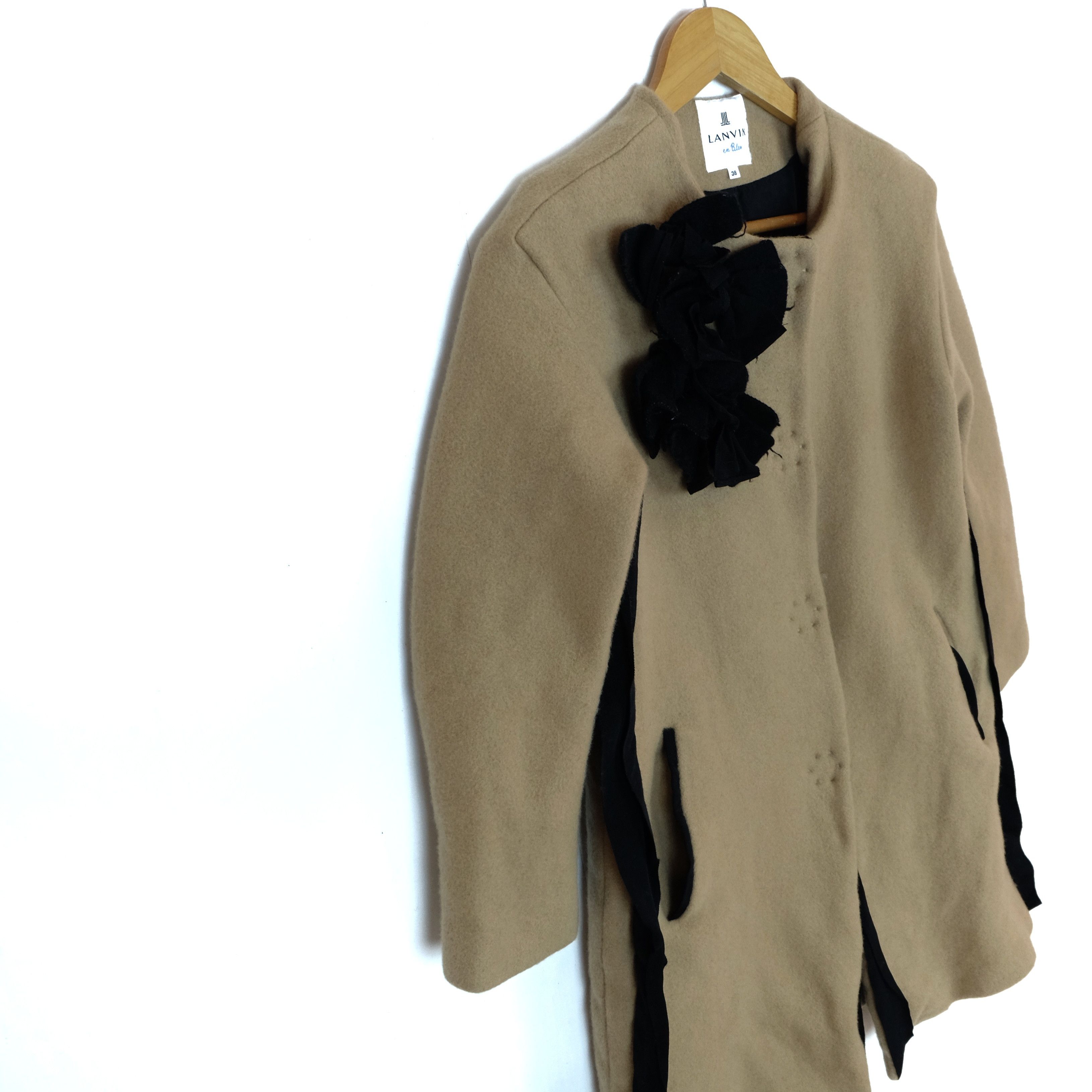 Lanvin LANVIN Coat Wool Jacket Harajuku Style Size S / US 4 / IT 40 - 5 Thumbnail