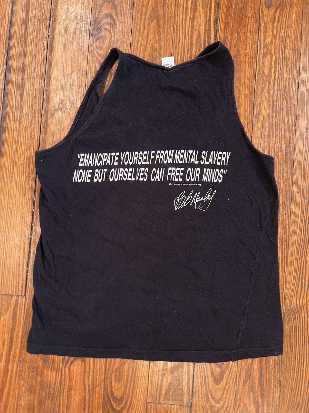 Bob Marley × Vintage × Zion Rootswear Vintage Bob Marley Redemption Tank Top Size US L / EU 52-54 / 3 - 2 Thumbnail