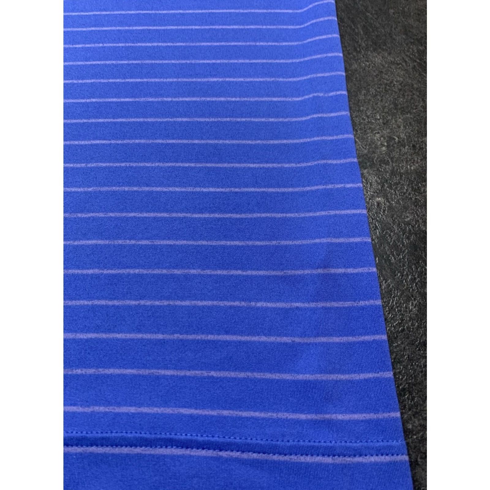Under Armour VINTAGE Under Armour Polo Shirt Golf Performance Striped Blue Men's Large L Short Sleeve Polo Collared Logo Breathable Athletic Sports Polo Size US L / EU 52-54 / 3 - 3 Thumbnail