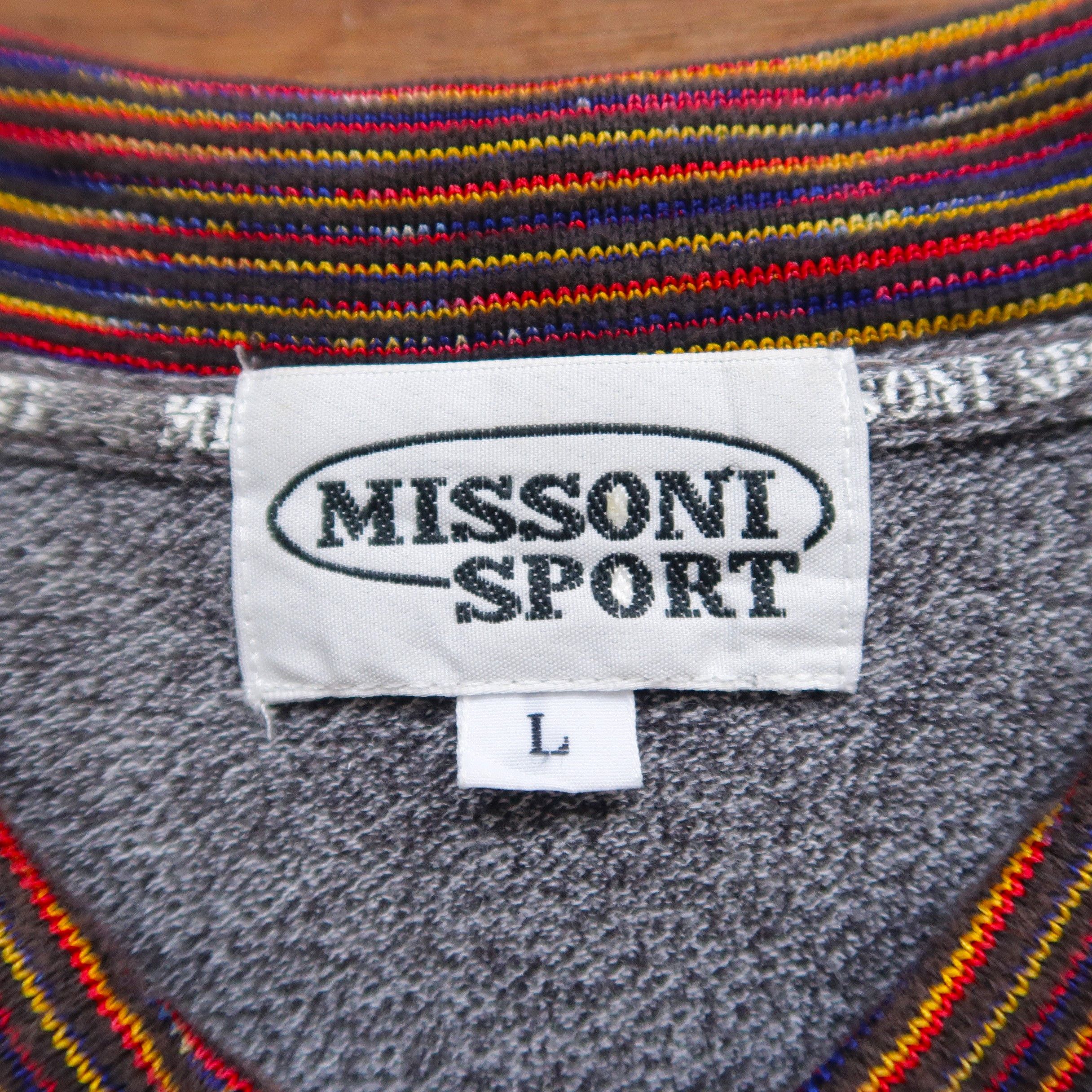 Missoni Vintage 90s Missoni Sport Psychedelic Collar Polo Shirt Size US L / EU 52-54 / 3 - 4 Thumbnail
