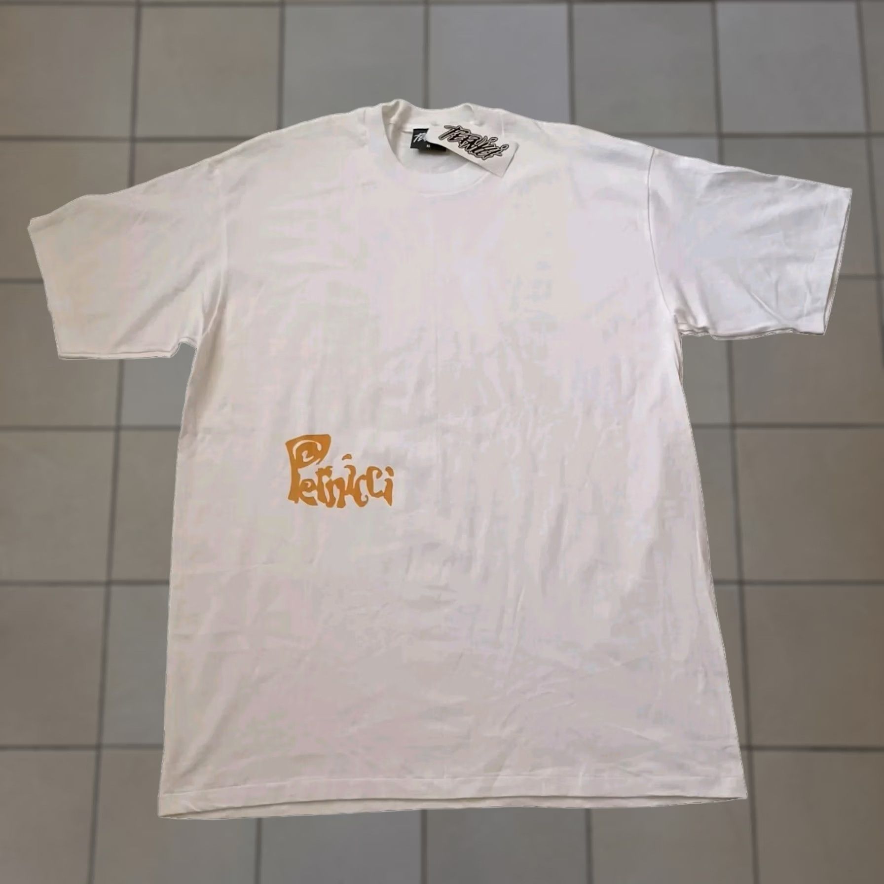 Vintage Pernicci Unlimited Humanity T Shirt Mens XL White Happy Face Short Sleeve Vintage Size US XL / EU 56 / 4 - 1 Thumbnail