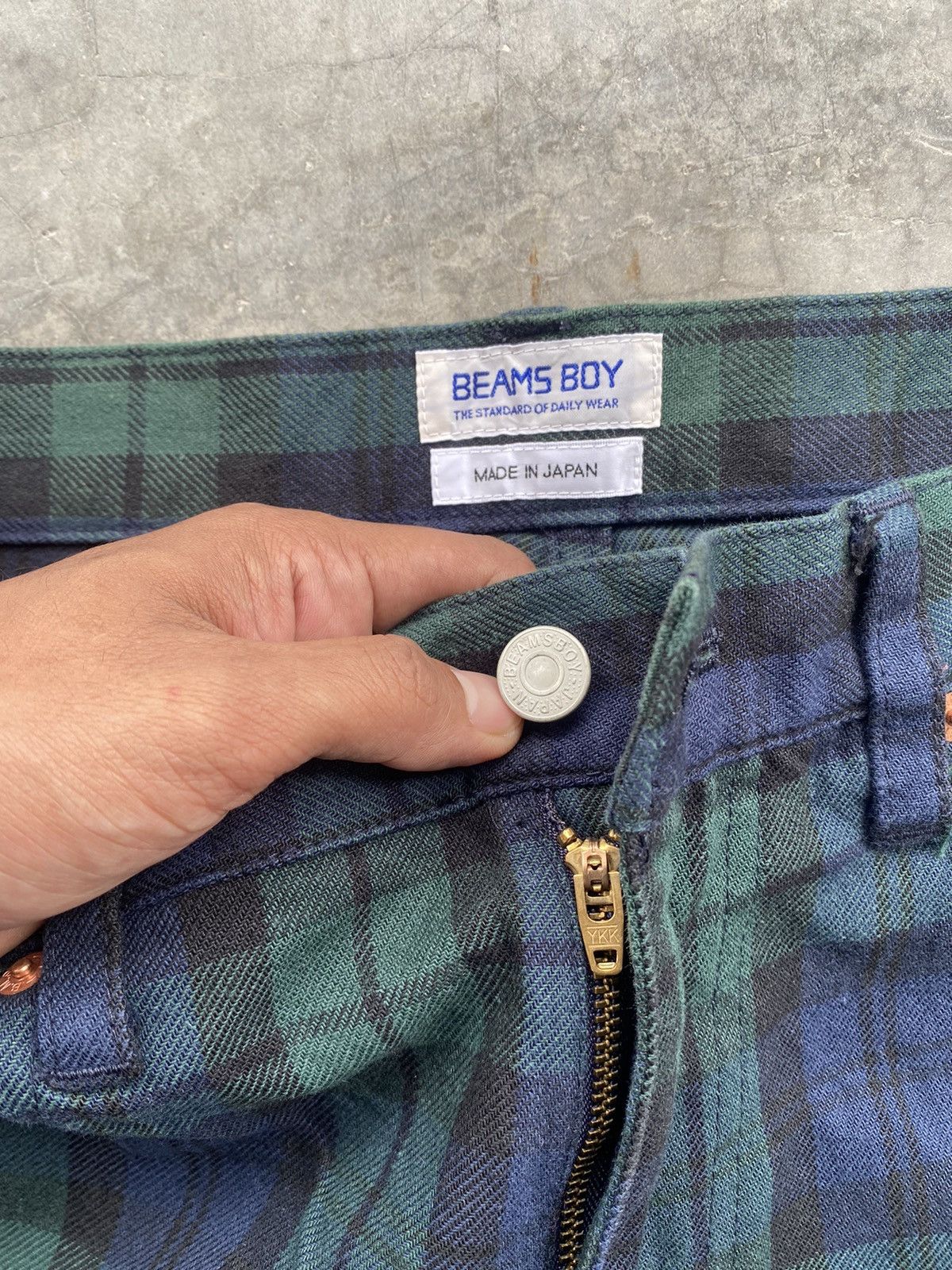 Beams Plus × Hysteric Glamour × Tornado Mart Vintage Beams Boy Japan Tartan Plaid Jeans p177 Size US 31 - 5 Thumbnail