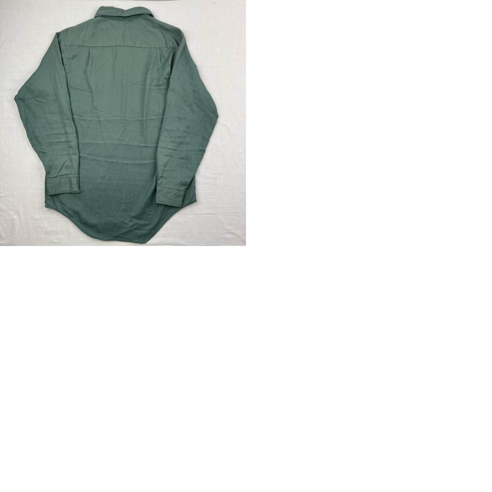 Vintage VINTAGE Button-Up Shirt Adult L Green 70s USA Unbranded Regular Long Sleeve Size US L / EU 52-54 / 3 - 9 Thumbnail