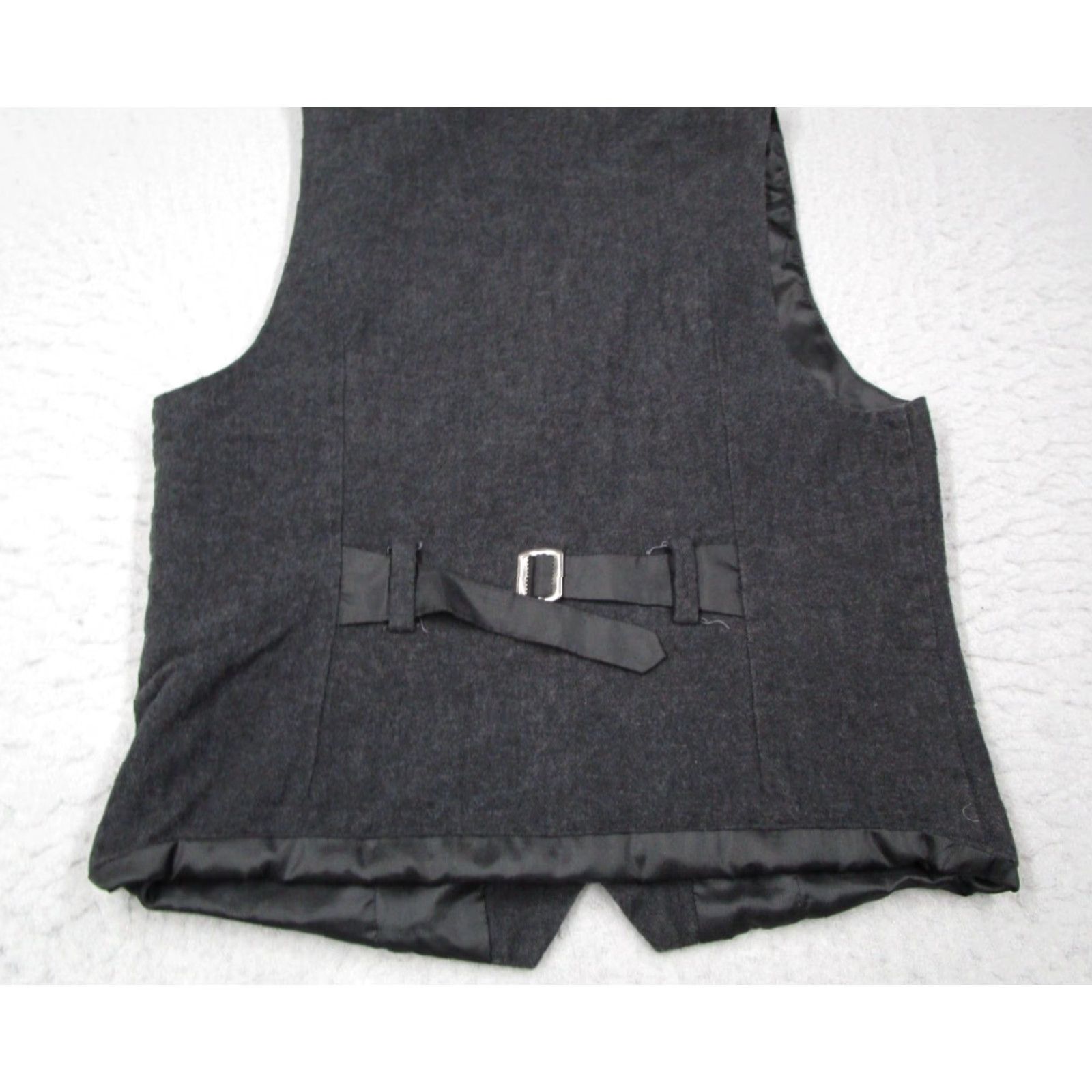 Obey OBEY Vest Mens Medium Gray Twill Button Up Waistcoat Pockets Size US M / EU 48-50 / 2 - 4 Thumbnail