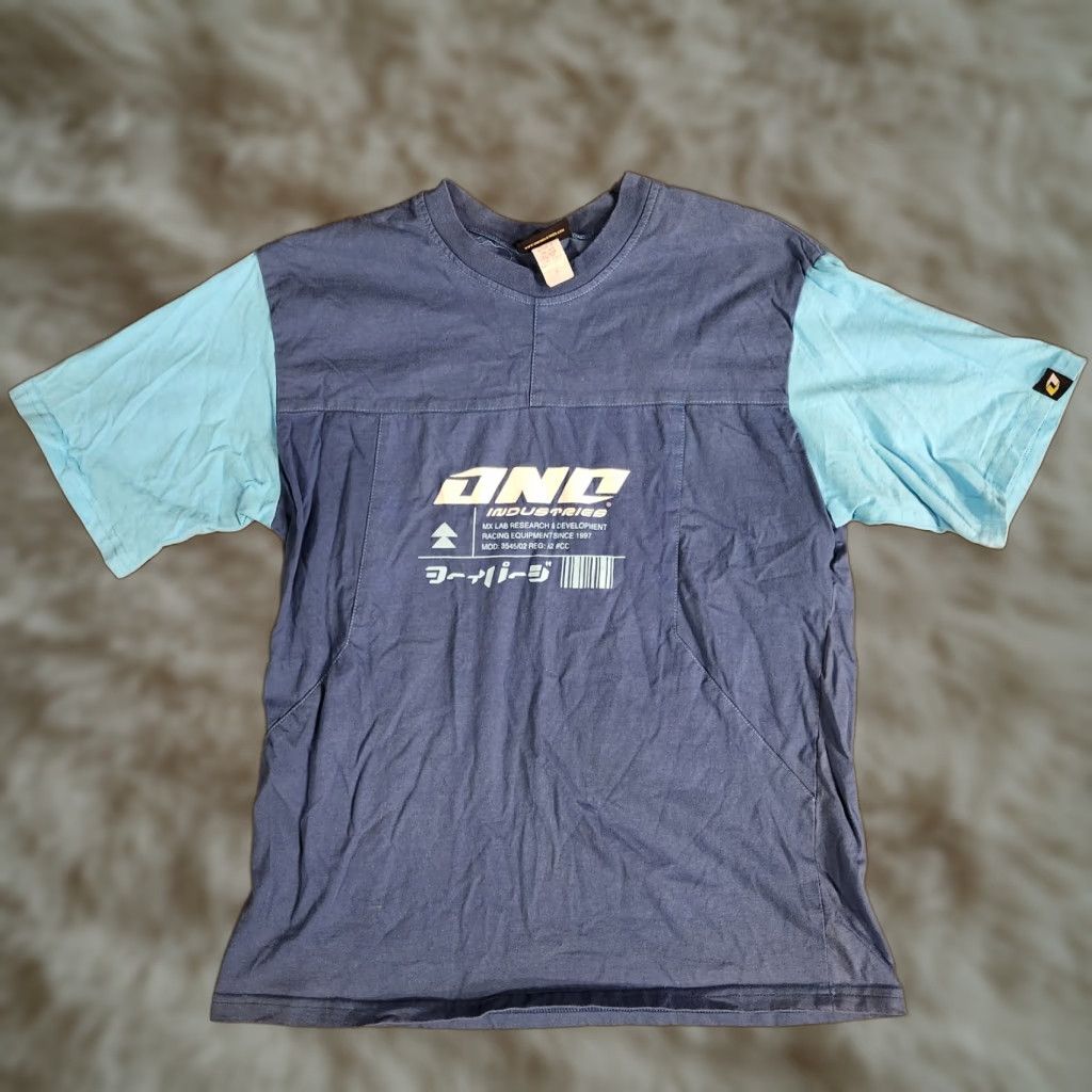Industrie ONE INDUSTRIES RACING T Shirt Blue Color Block Heavy Men's XL Colorblock Graphic Tee 100% cotton Logo Adults Mens Size US XL / EU 56 / 4 - 1 Thumbnail