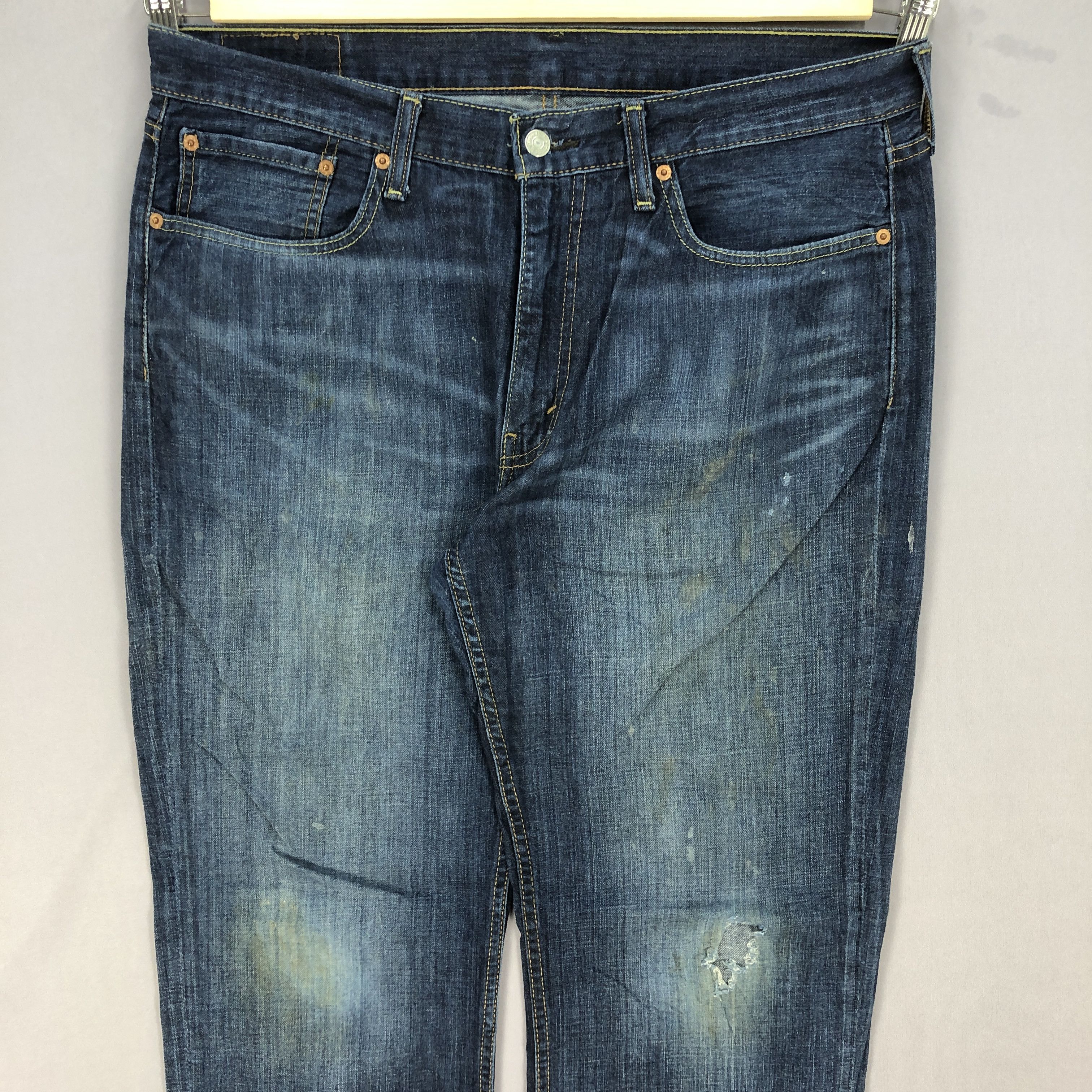 Levi's Vintage Levis 514 Distressed Jeans Ripped Levi's Denim Pants Size US 36 / EU 52 - 3 Thumbnail