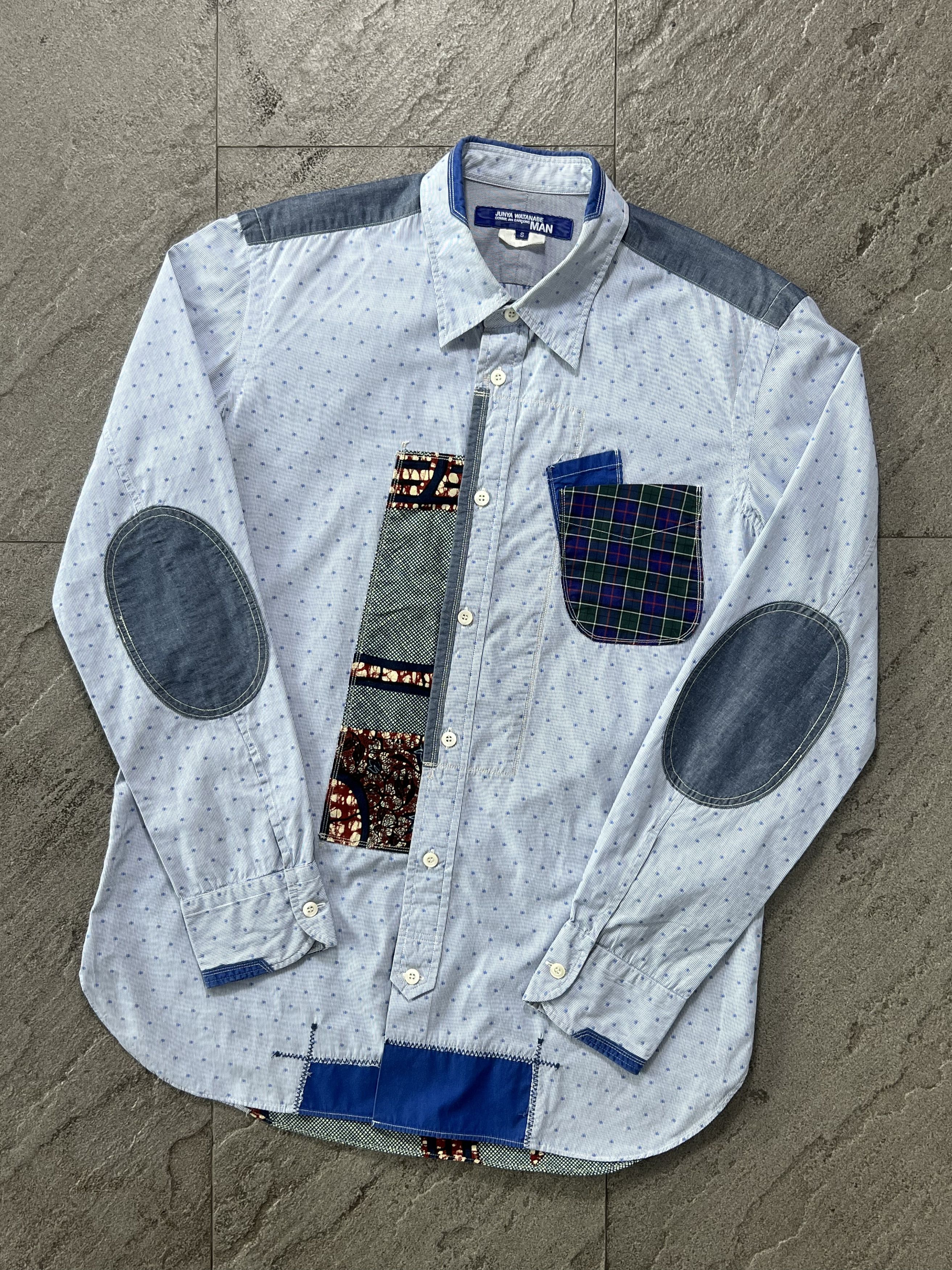 Junya Watanabe Junya Watanabe Comme des Garçons MAN patchwork shirt Size US S / EU 44-46 / 1 - 1 Thumbnail