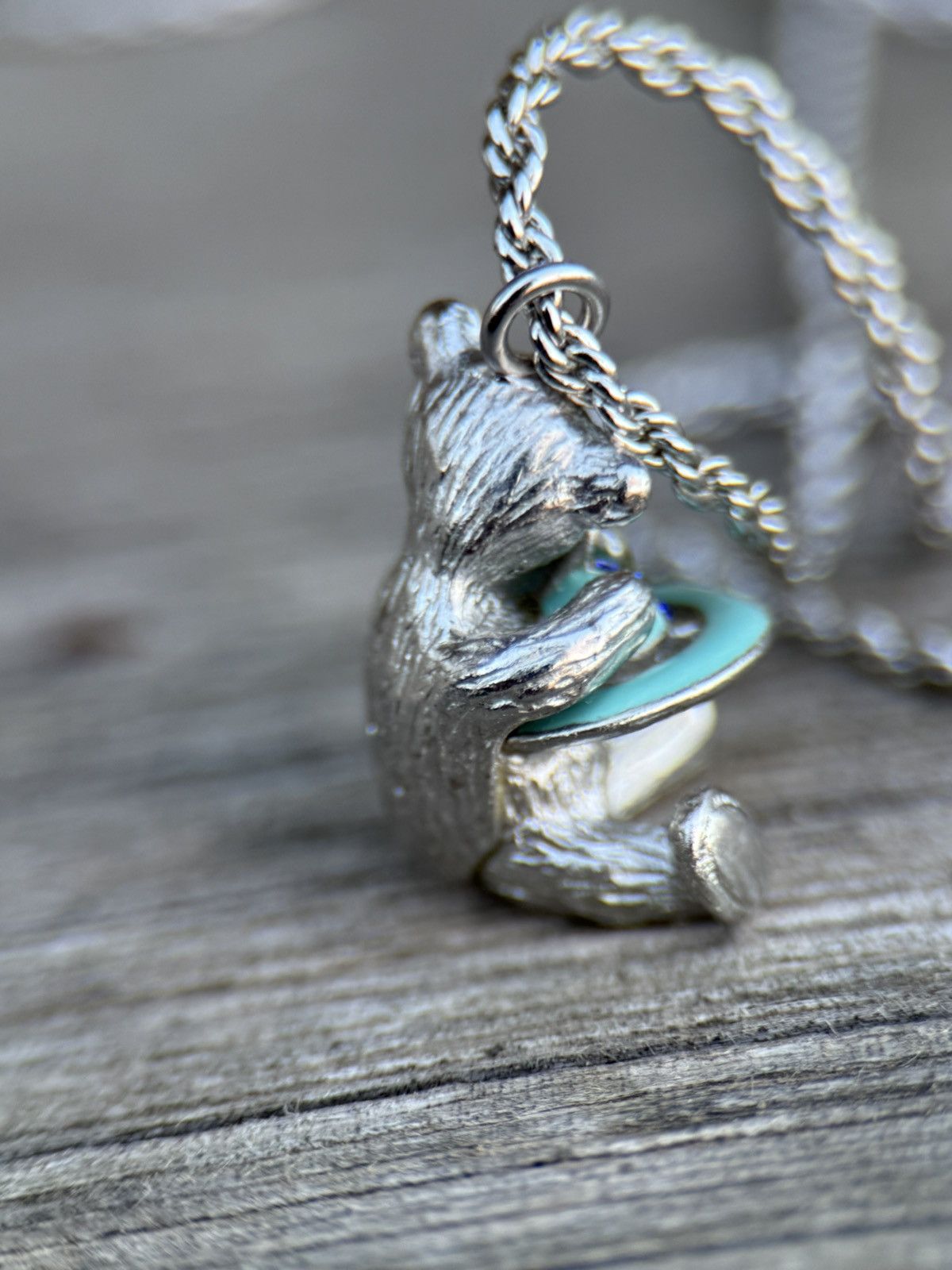 Vivienne Westwood Vivienne Westwood Orb Teddy Bear Pendant Necklace In Silver Size ONE SIZE - 5 Thumbnail
