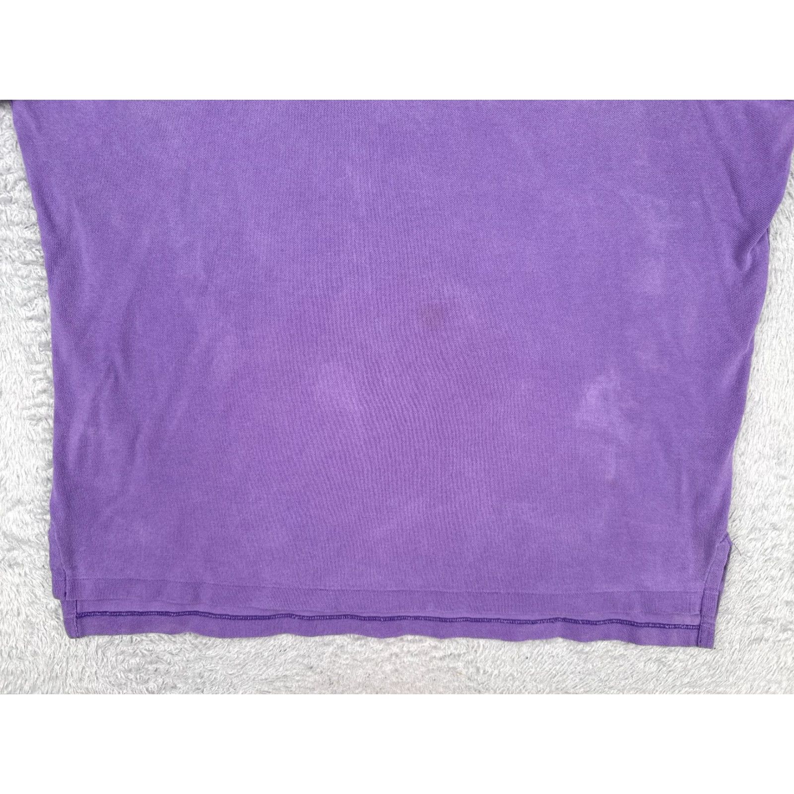 Ralph Lauren VINTAGE Polo Ralph Lauren Shirt Men 2XL Purple Short Sleeve 100% Cotton Polo Shirt, 80s Golf Theme, Slim Fit Mens Size US XXL / EU 58 / 5 - 5 Thumbnail