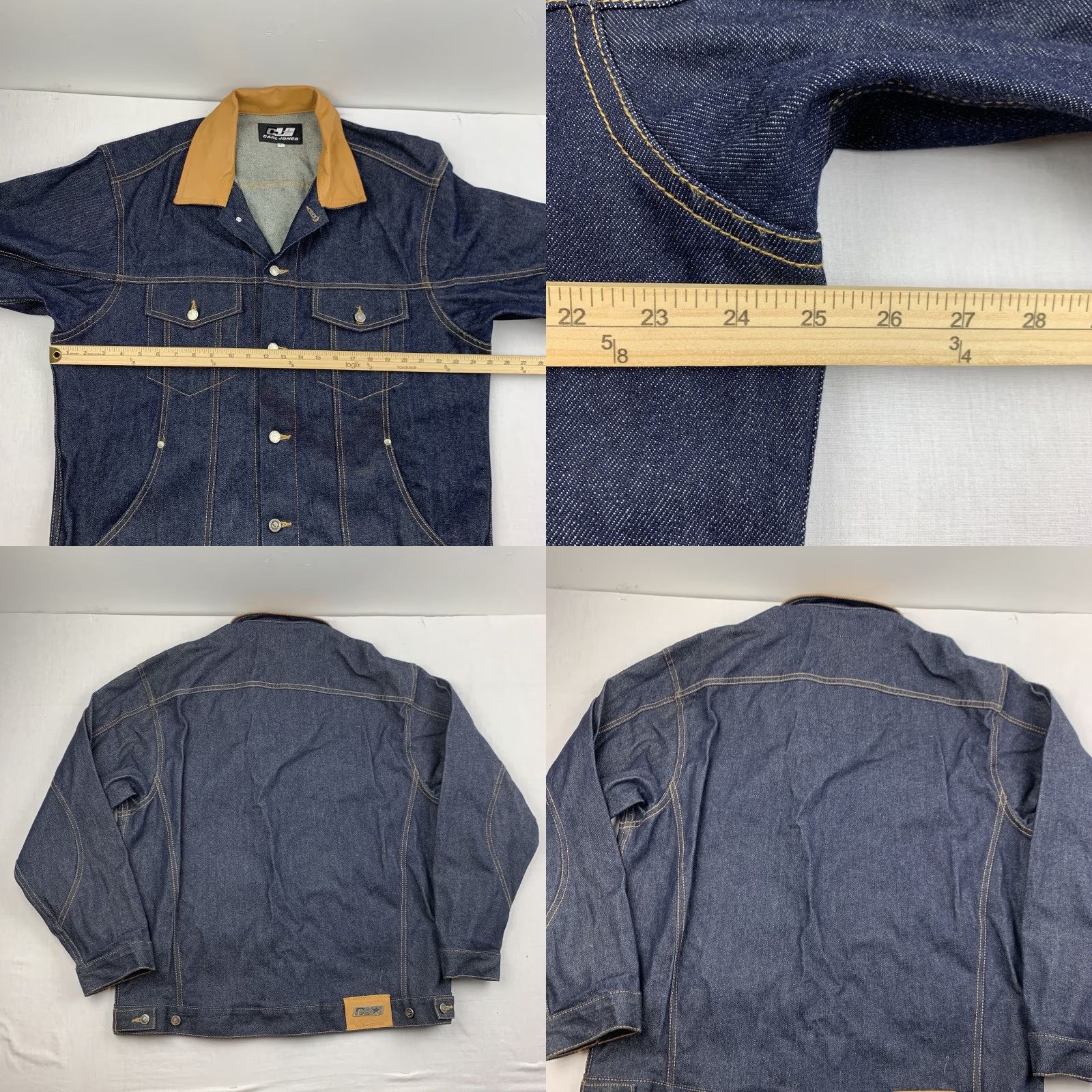 Denime VINTAGE Carl Jones Denim Jacket Men XL Blue Grunge Y2K 2000s Jacket Mens XL Blue Grunge Y2K 2000s Size US XL / EU 56 / 4 - 8 Thumbnail