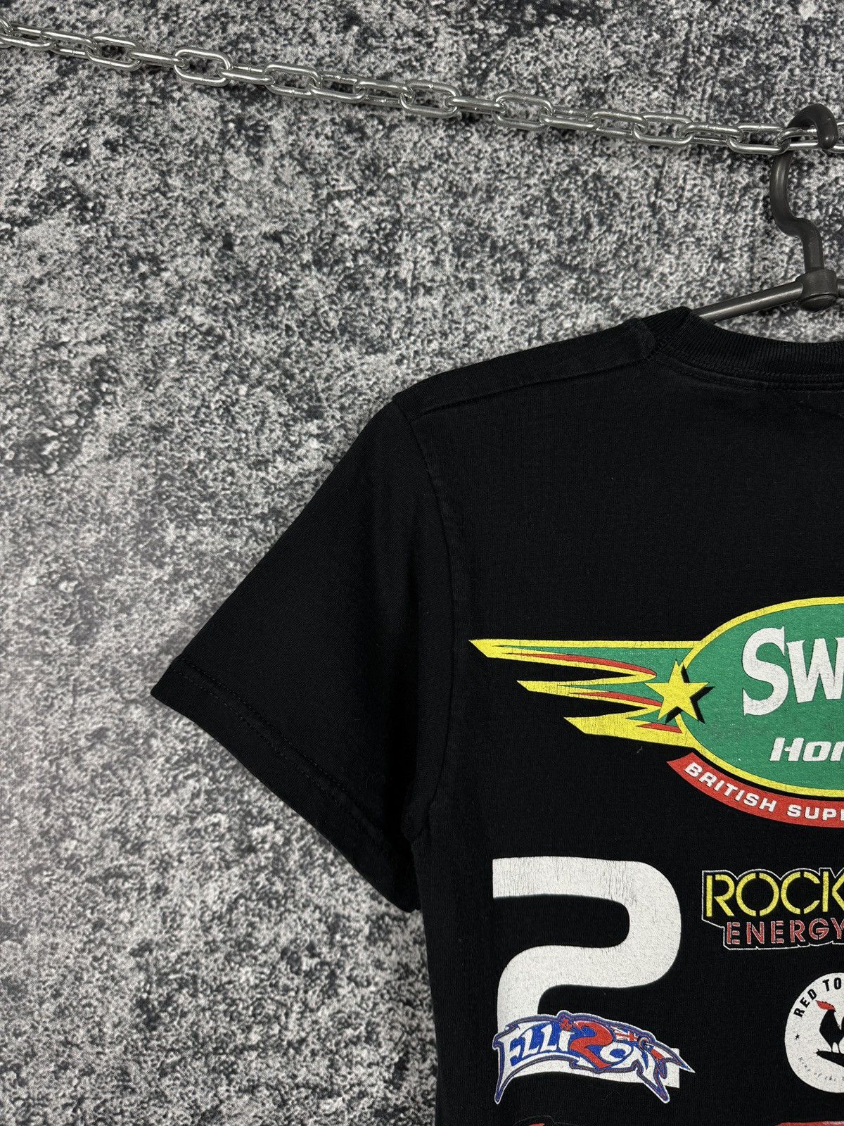 Honda Swan Honda British Superbike Team Racing Moto Tee Rockstar Size US S / EU 44-46 / 1 - 13 Thumbnail