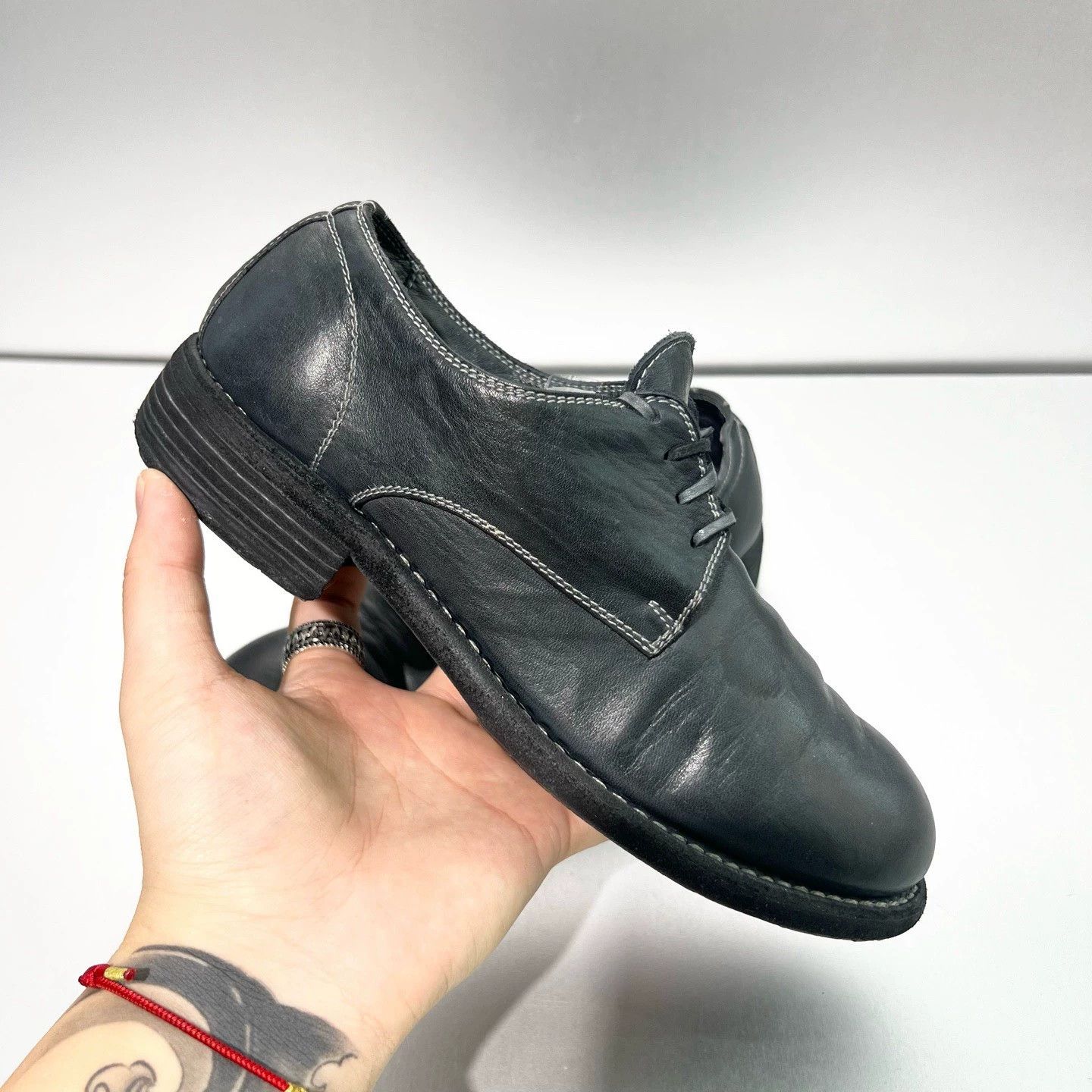 Guidi 【guidi】992 Distressed Grey Derby 37 Size US 6.5 / IT 36.5 - 6 Thumbnail